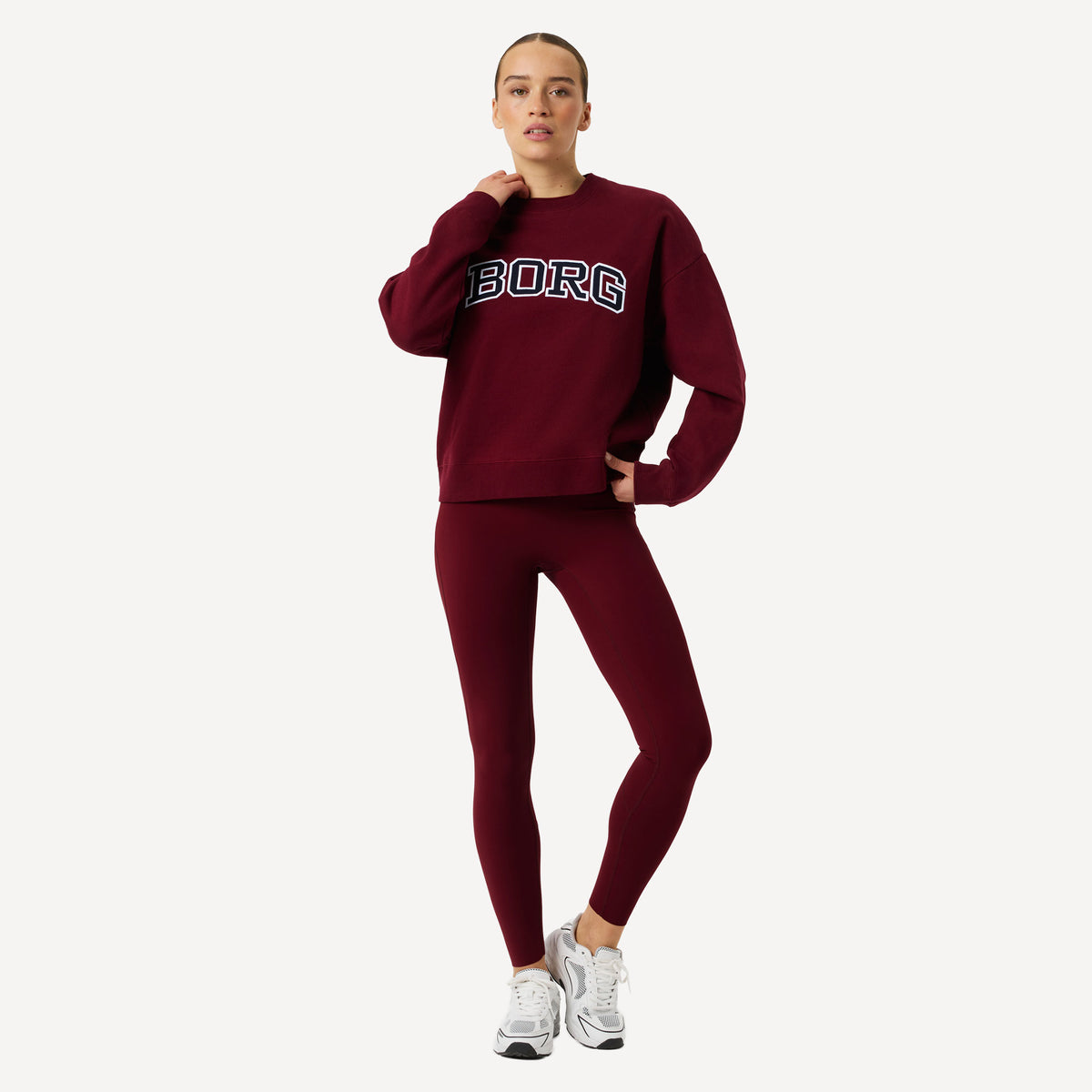 Björn Borg BORG Women's Boyfriend Sweater - Red (3)
