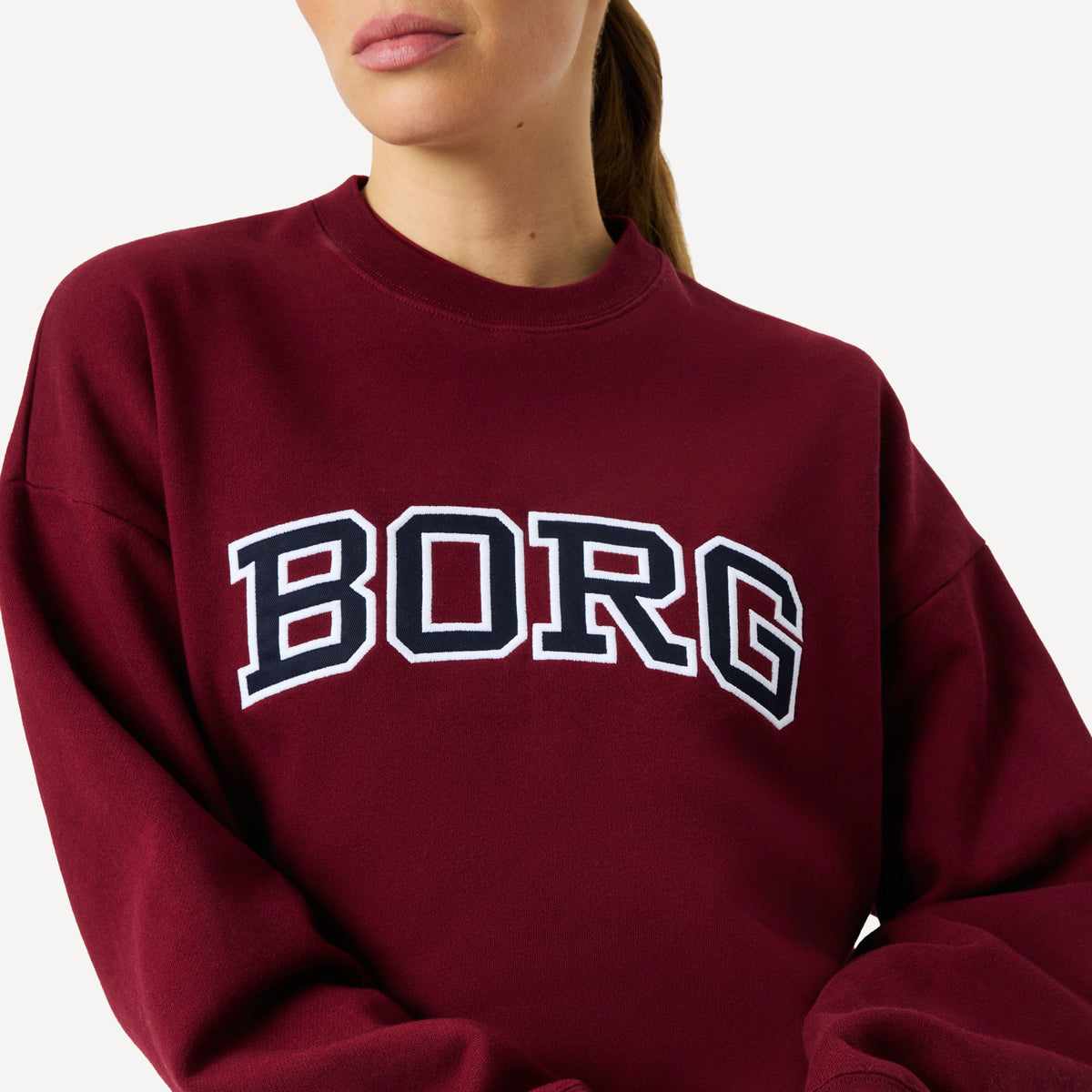 Björn Borg BORG Women's Boyfriend Sweater - Red (4)