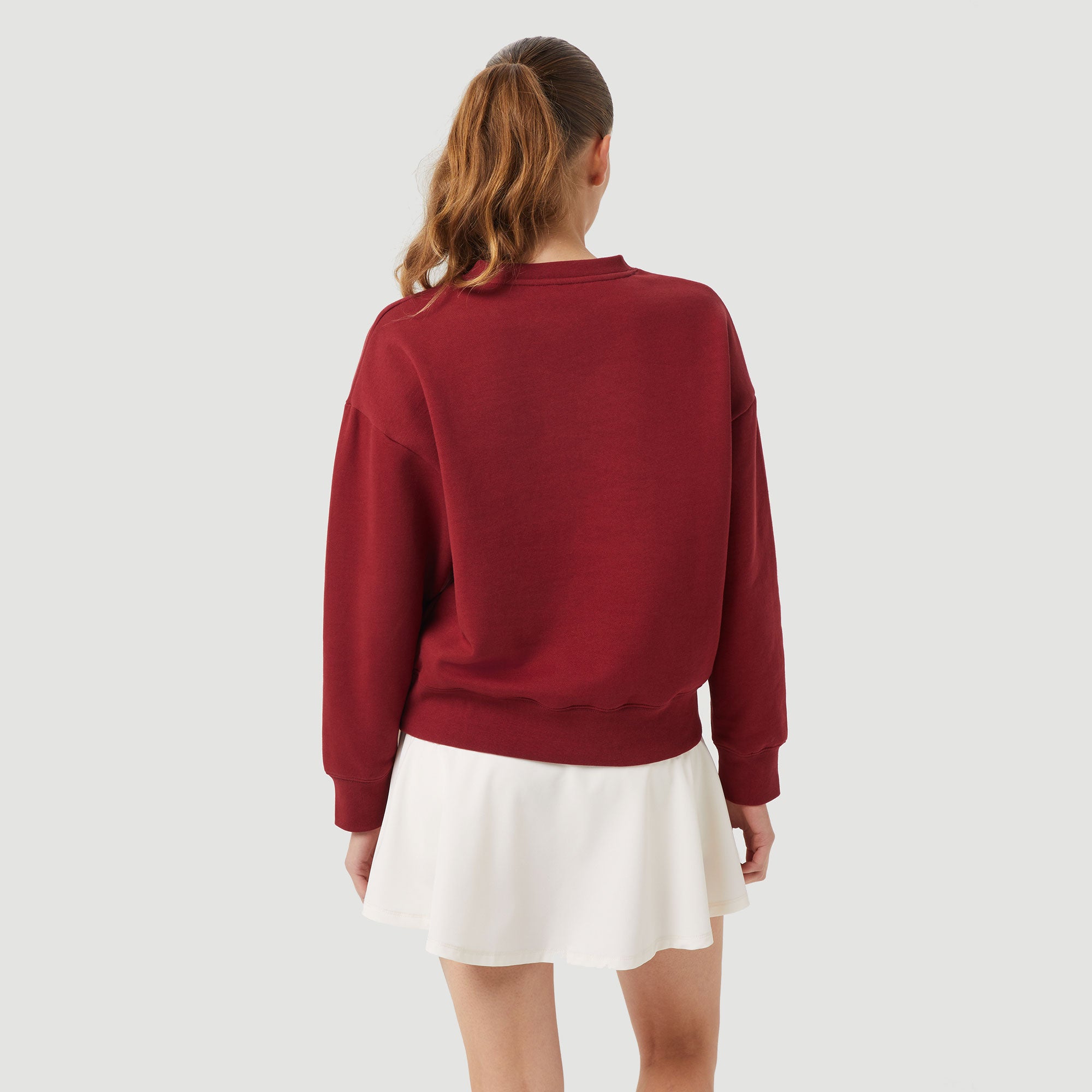 Björn Borg BORG Boyfriend Women's Crew Sweater - Red (2)