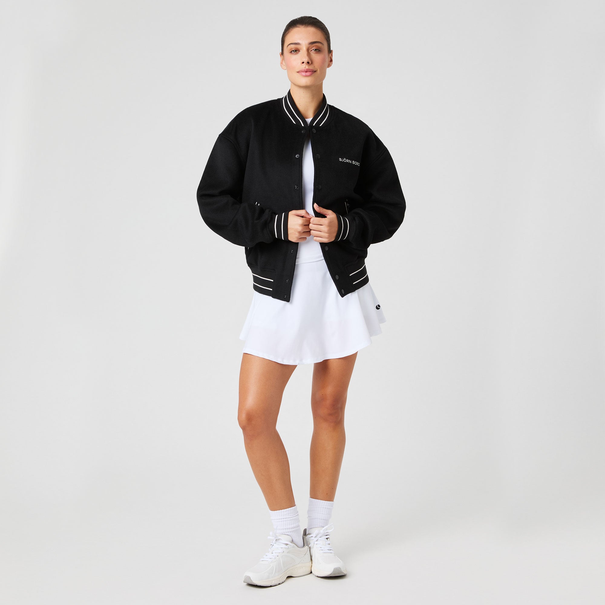 Björn Borg BORG Women's Varsity Jacket - Black (3)