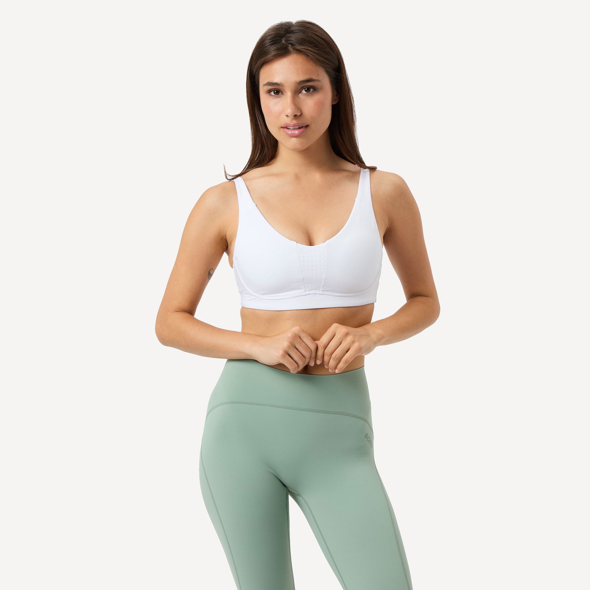 Björn Borg Women's Reform Sports Bra - White (1)
