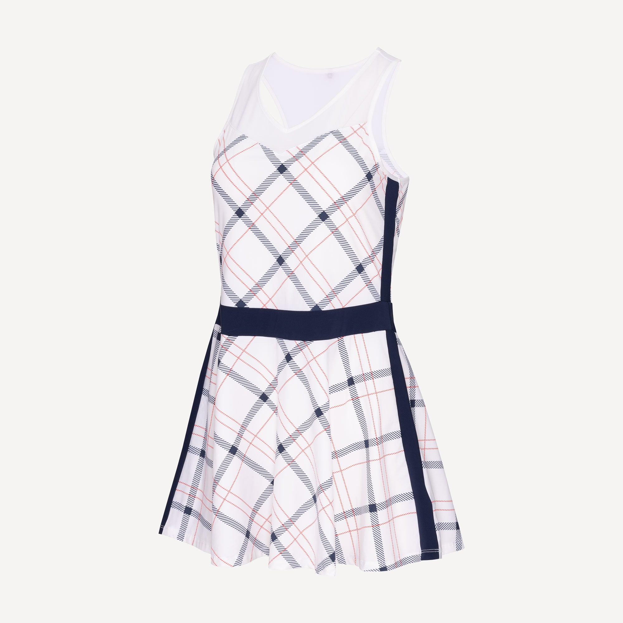 strapless open back dress Mialeigh Linen Dress - Conch Shell Pink X Resort White – The Islands main image 0