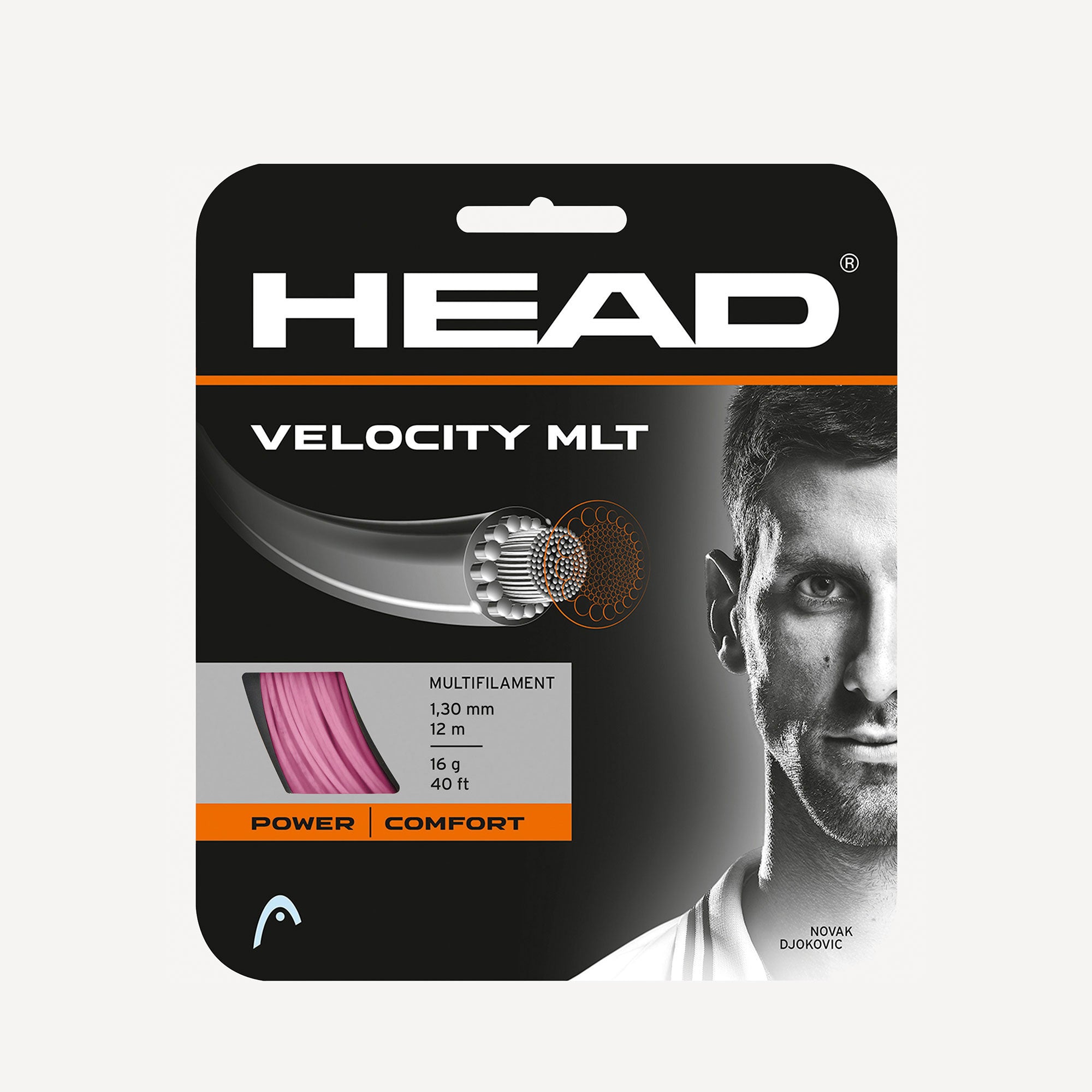 HEAD Velocity MLT Tennis String Set 12 m - Pink (1)