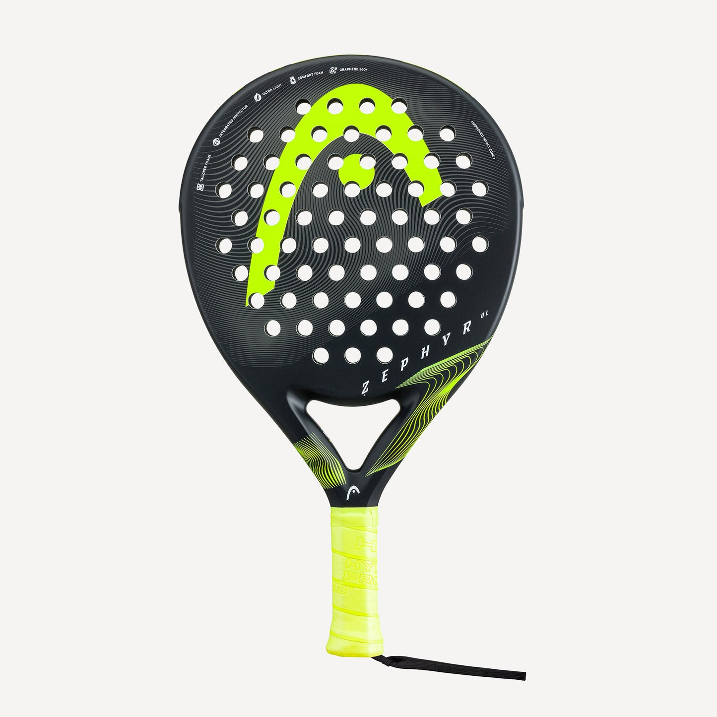HEAD Zephyr UL Padel Racket Black/Yellow (1)