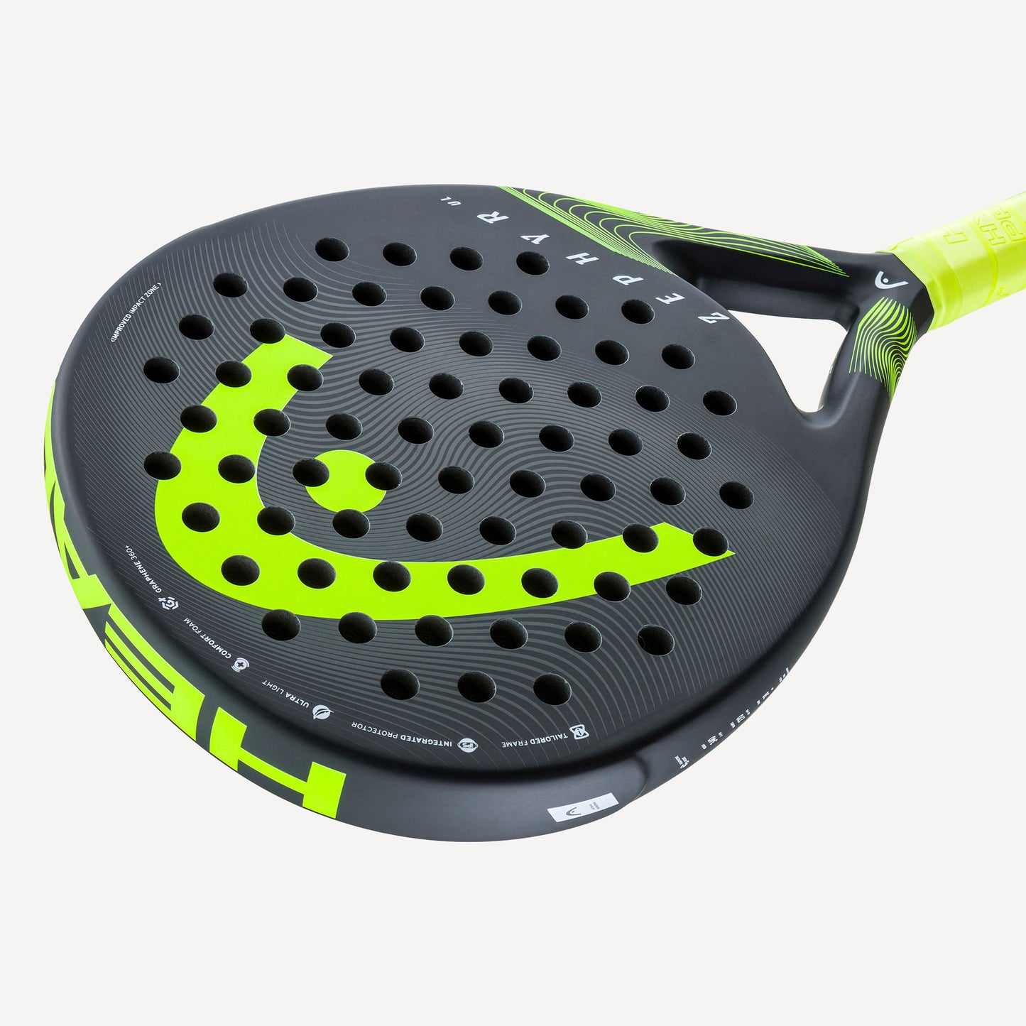 HEAD Zephyr UL Padel Racket Black/Yellow (4)