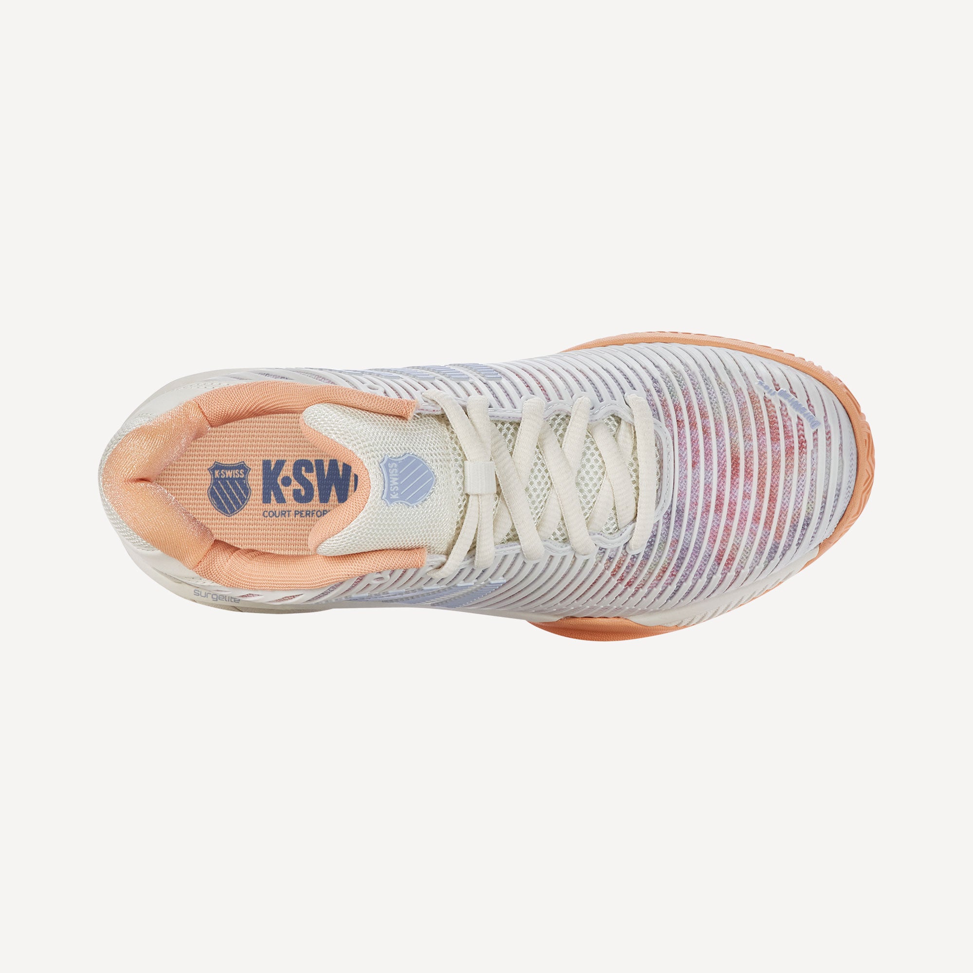 K-Swiss Hypercourt Express 2 Women's Clay Court Tennis Shoes - White (7)