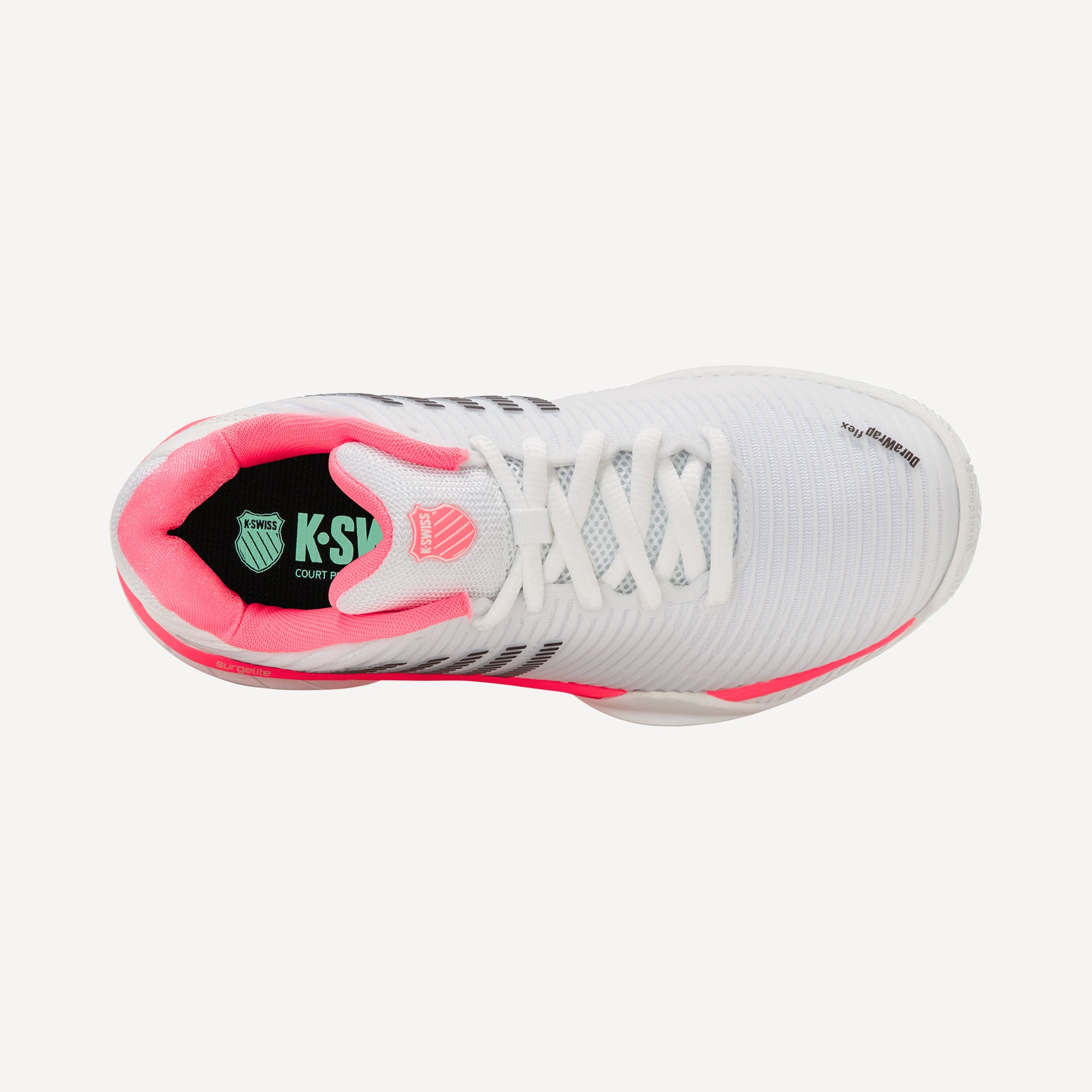 K-Swiss Hypercourt Express 2 Women's Hard Court Tennis Shoes - White (6)