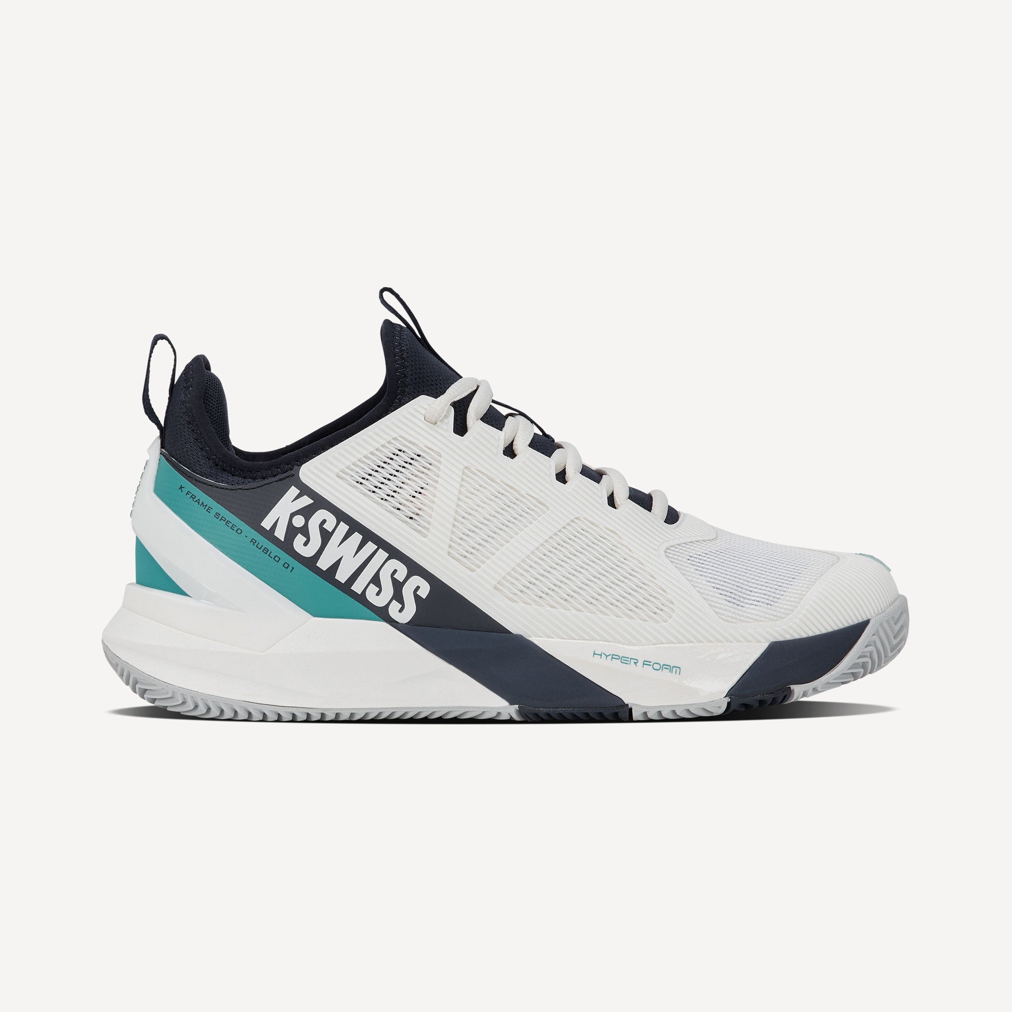 K-Swiss K-Frame Speed Rublo Men's Clay Court Tennis Shoes - White (1)