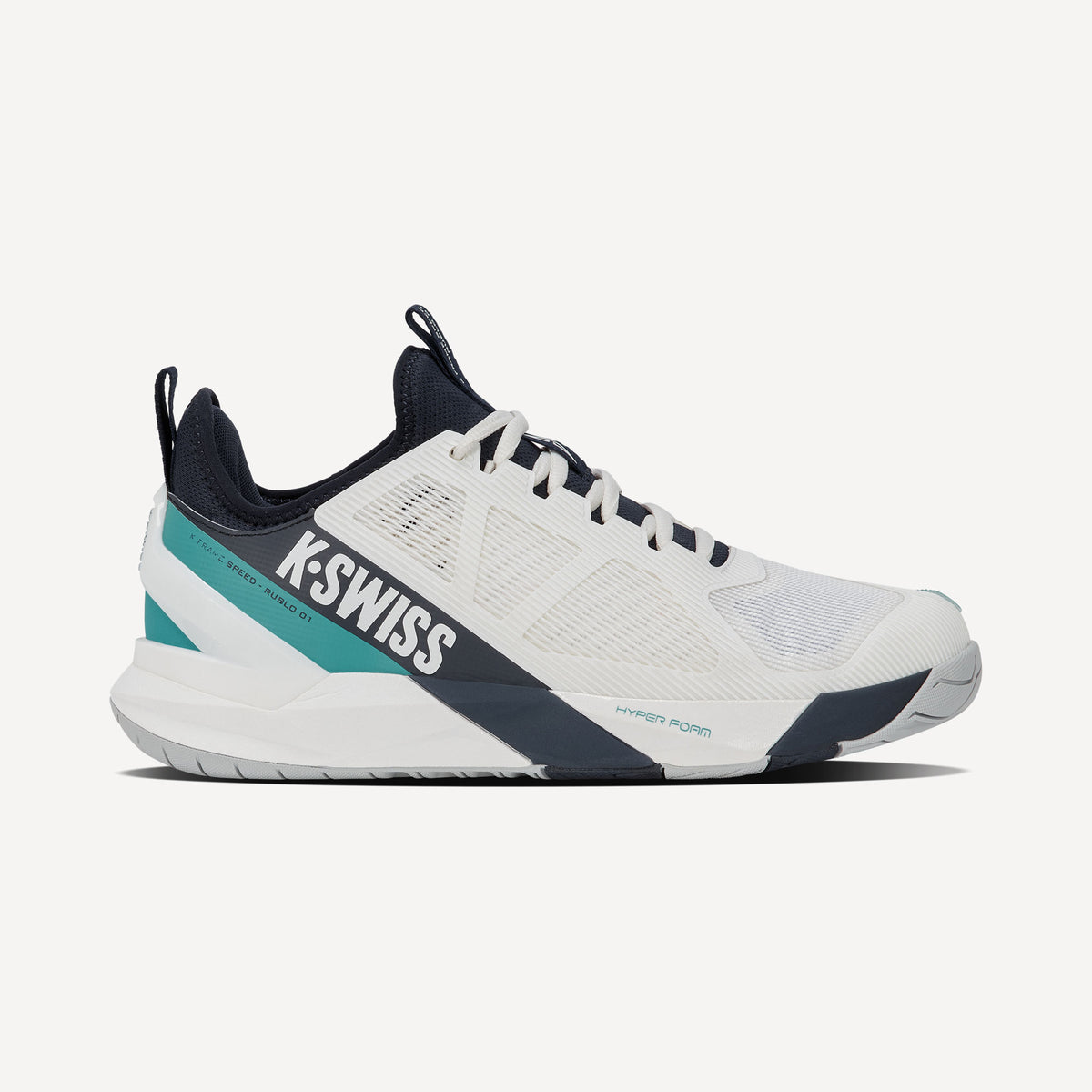 K-Swiss K-Frame Speed Rublo Men's Hard Court Tennis Shoes - White (1)