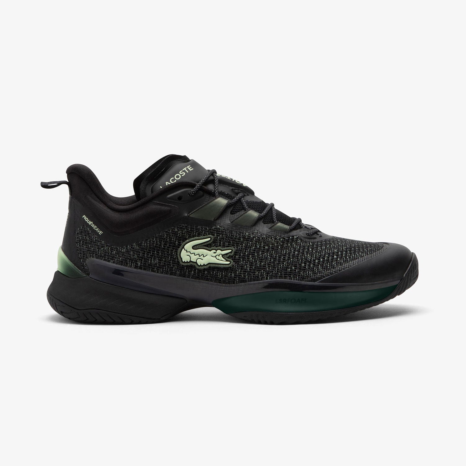 LACOSTE ダークグレー スタジャン US ML Lacoste AG-LT23 Ultra Men's Tennis Shoes - Black | Tennis Only