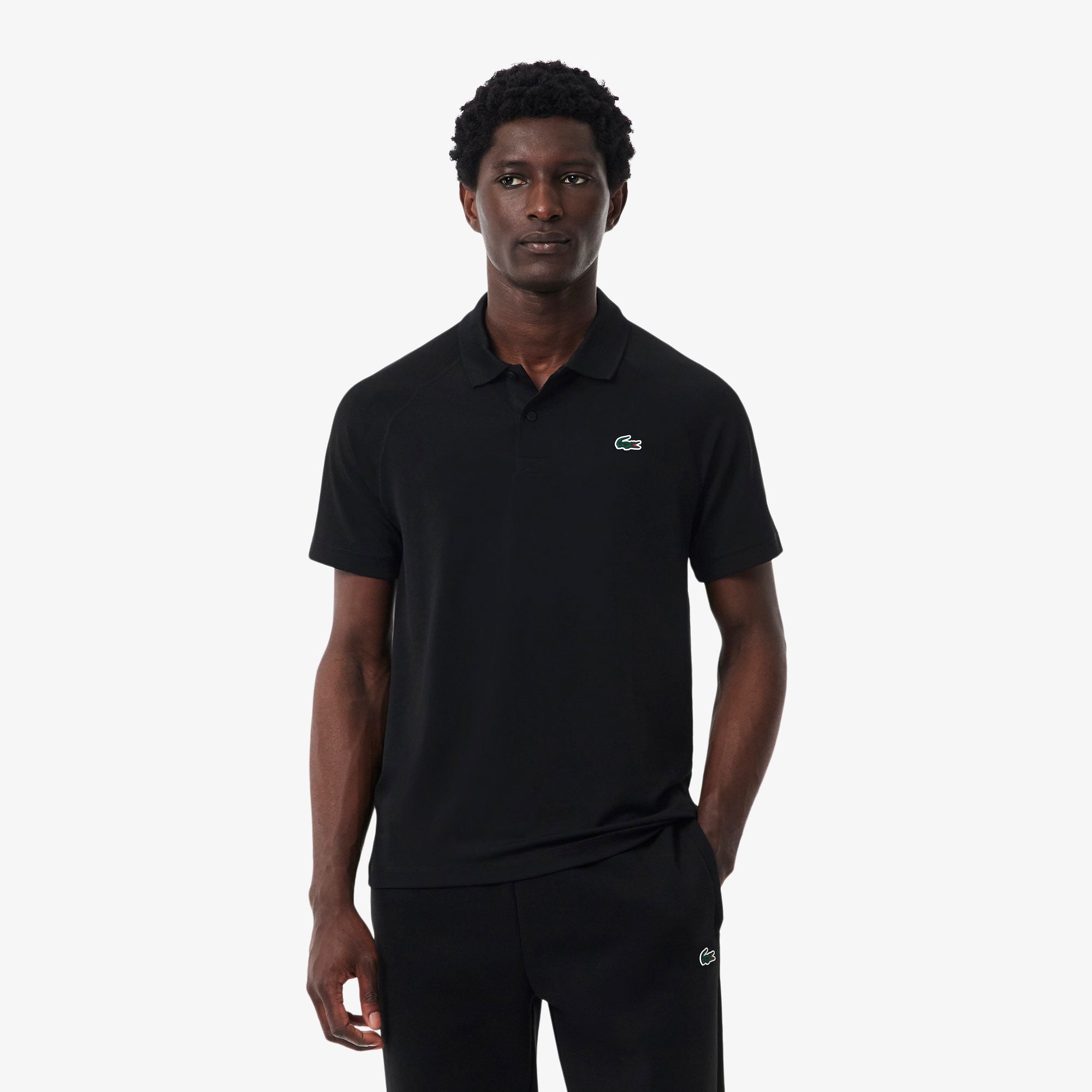 Lacoste Essentials Men's Ultra Dry Polo - Black (1)