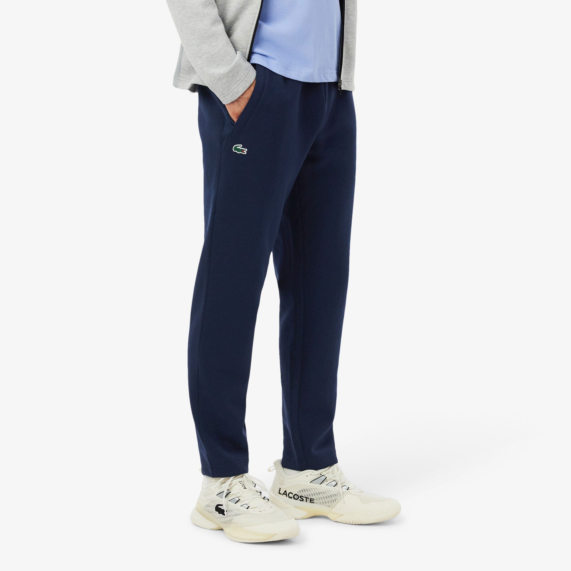 Lacoste Men's Mesh Tennis Pants - Dark Blue | Tennis Only