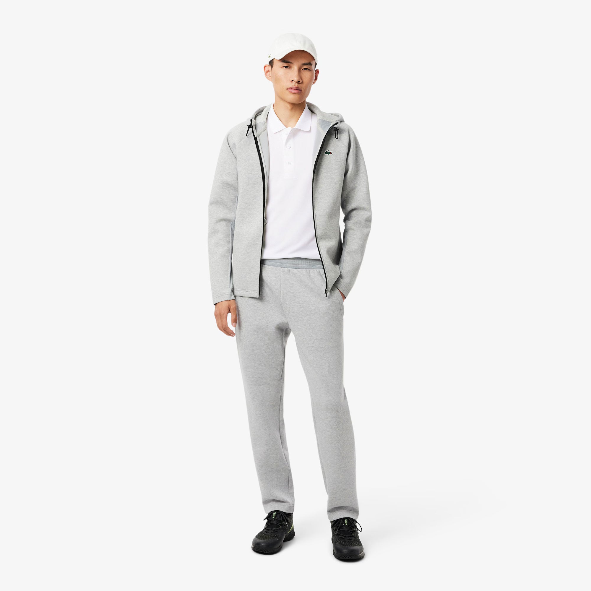 Lacoste Men's Ultra Dry Pique Tennis Polo - White (4)