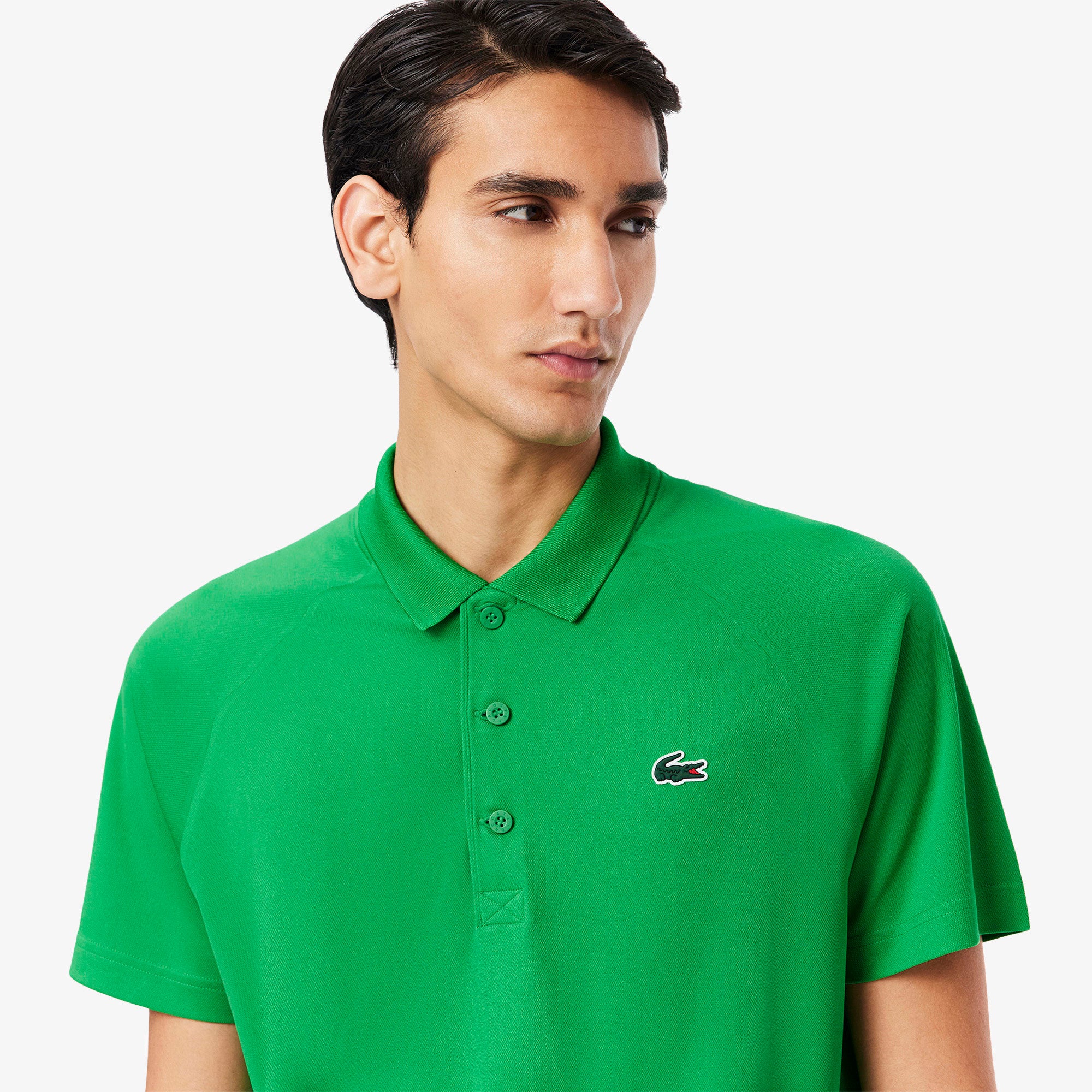 Lacoste Men's Ultra Dry Pique Tennis Polo - Green (3)