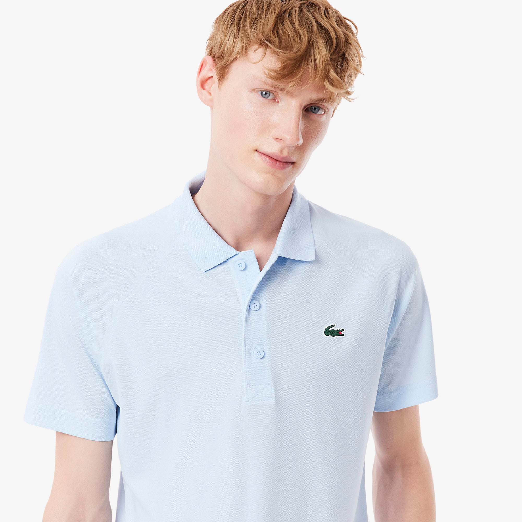 Lacoste Men's Ultra Dry Pique Tennis Polo - Blue (3)