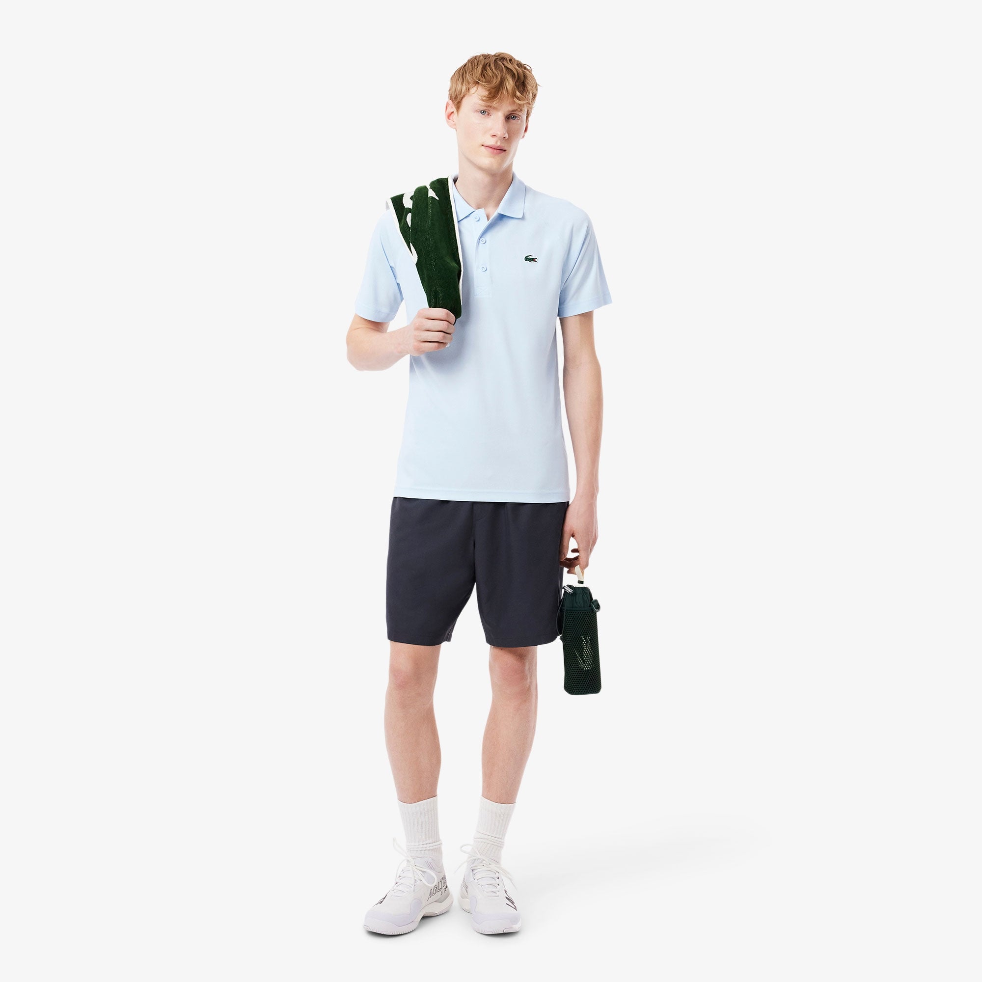 Lacoste Men's Ultra Dry Pique Tennis Polo - Blue (4)