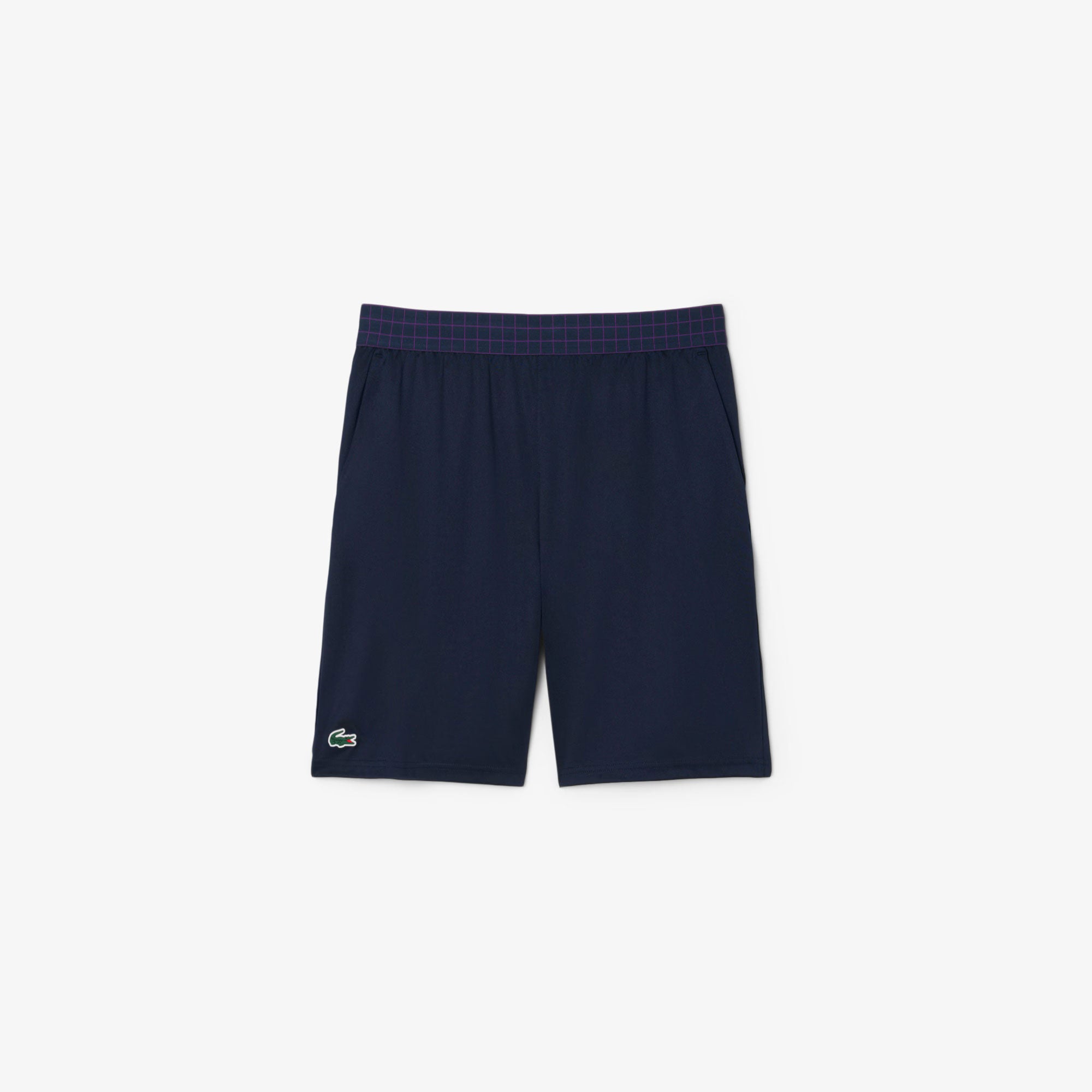 Lacoste Players Men's Mesh Ultra Dry 8-Inch Tennis Shorts - Dark Blue (5)