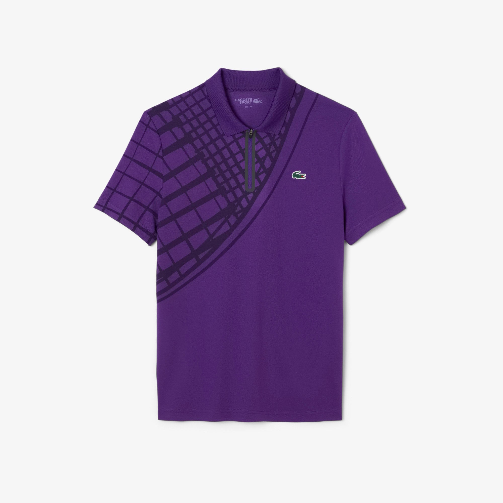 Lacoste Players Men's Ultra Dry Pique Tennis Polo - Purple (5)