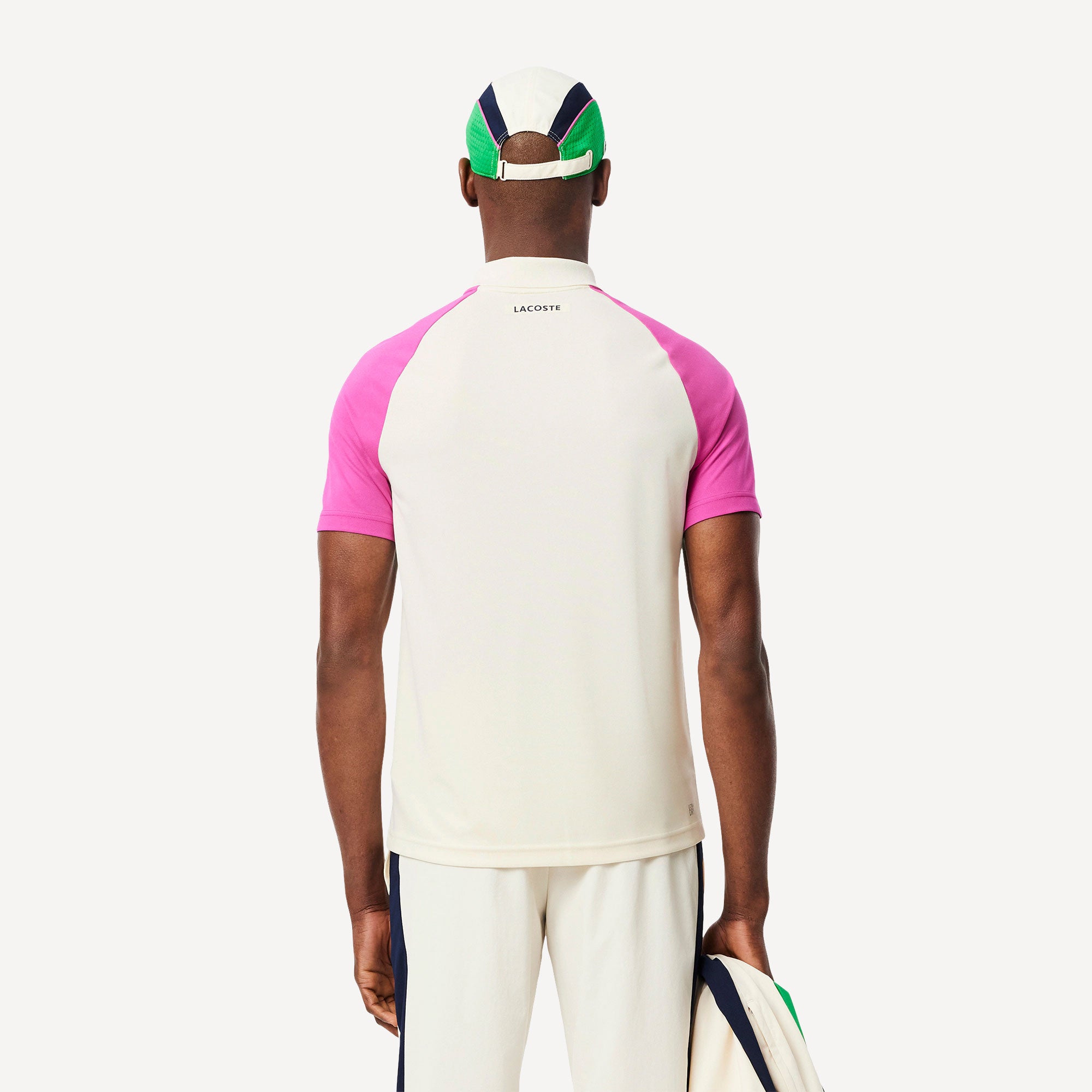 Lacoste Players Men's Ultra Dry Pique Tennis Polo - White (2)