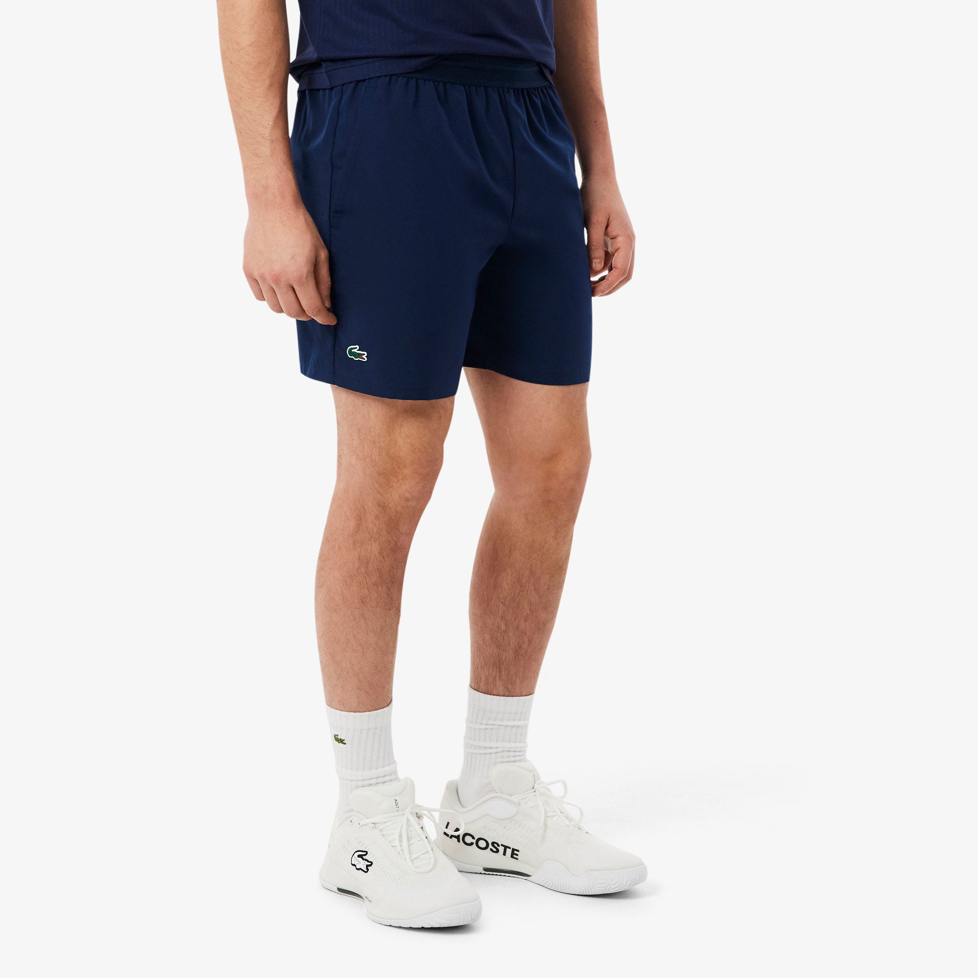 Lacoste Players Men's Ultra Dry Tennis Shorts - Navy Blue (1)