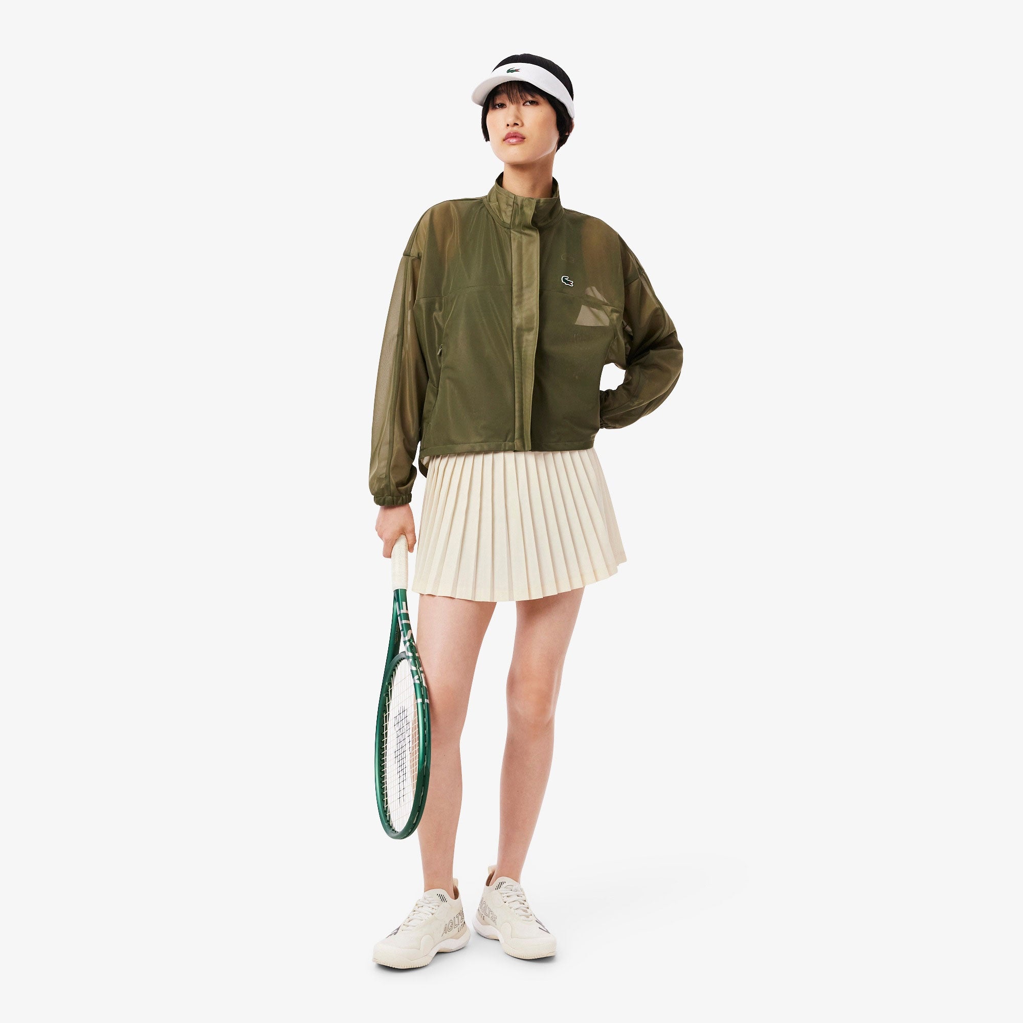 Lacoste Players Women's Ultra Dry Pleated Tennis Skirt - White (3)