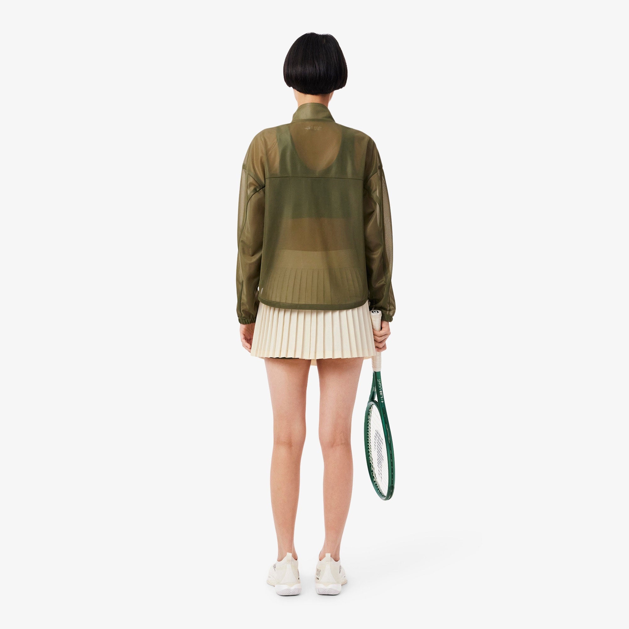 Lacoste Players Women's Ultra Dry Pleated Tennis Skirt - White (4)