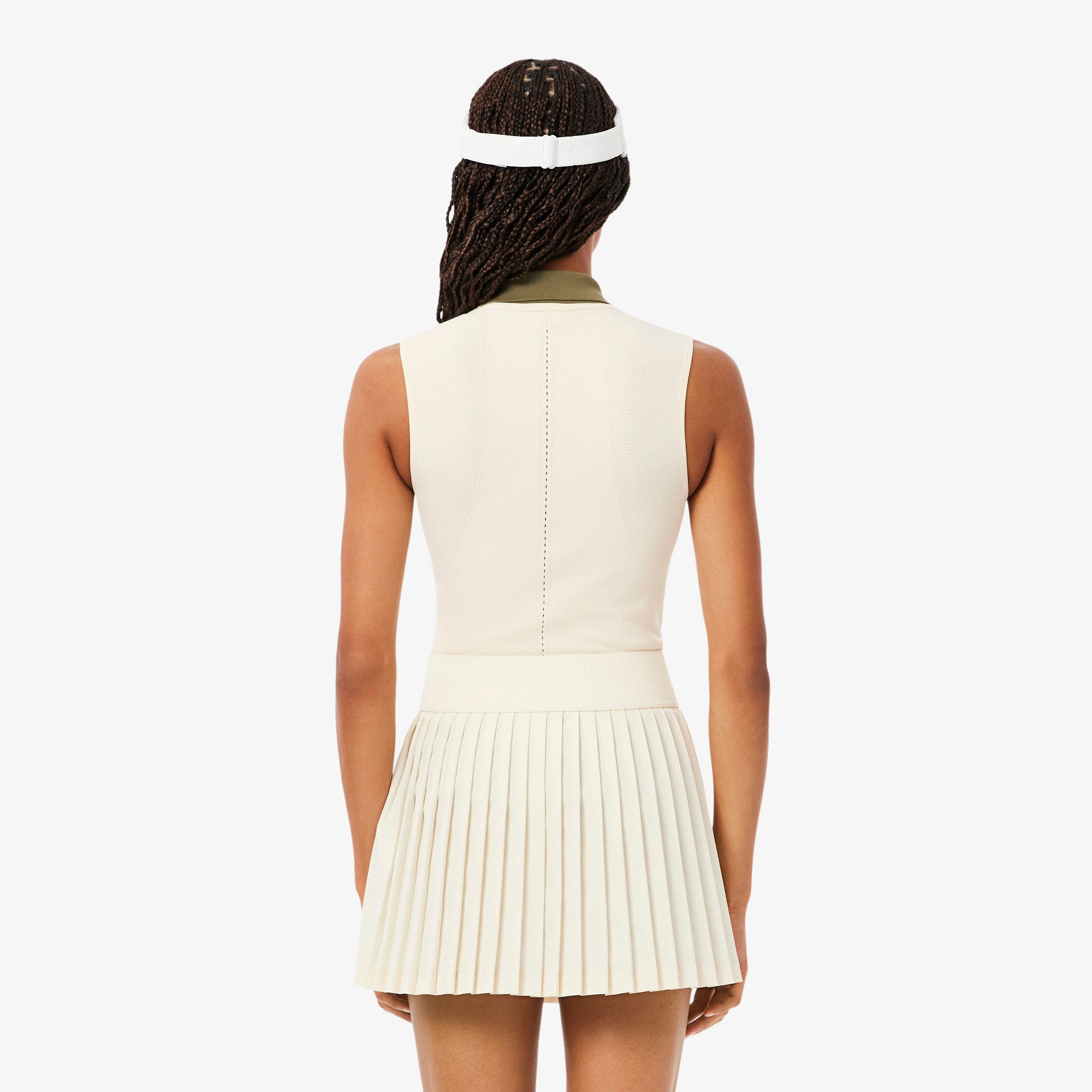 Lacoste Players Women's Ultra Dry Seamless Tennis Tank Top - White (2)