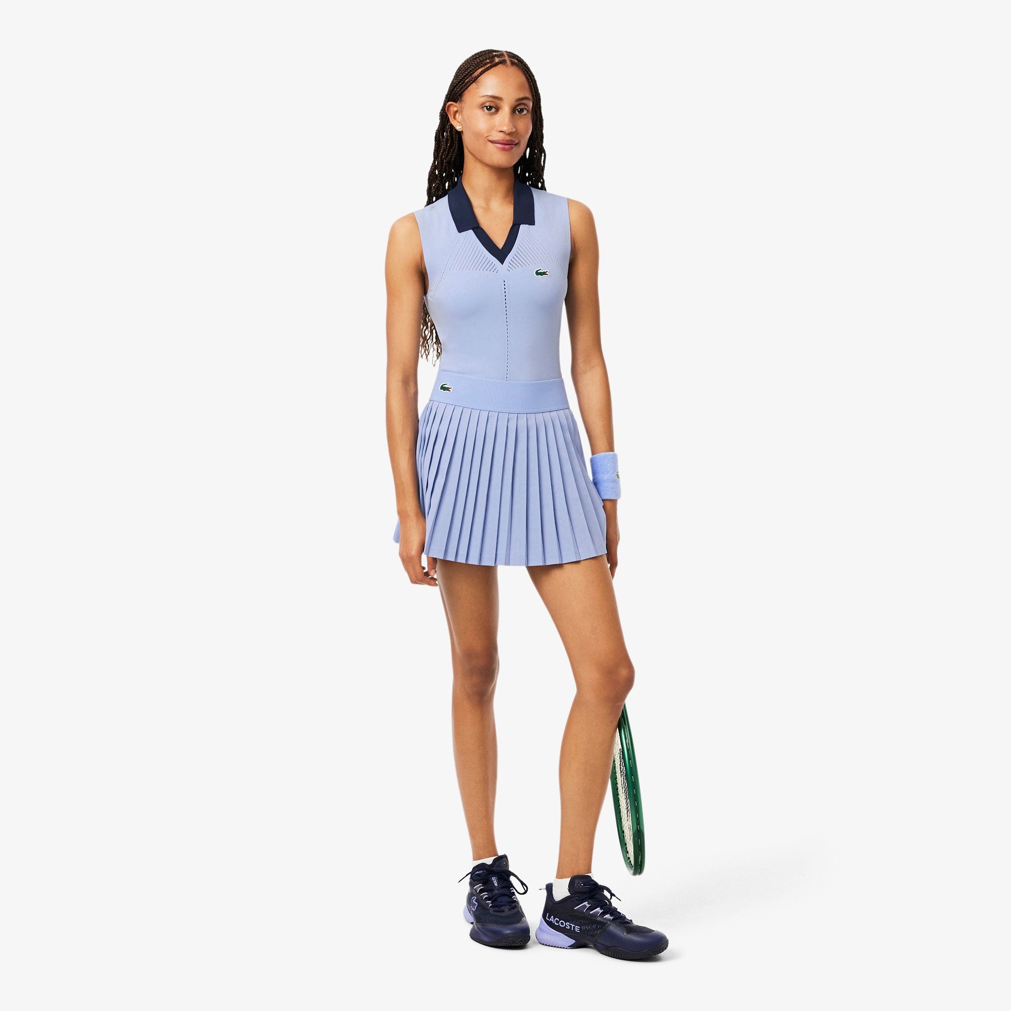 Lacoste Players Women's Ultra Dry Seamless Tennis Tank Top - Purple (4)