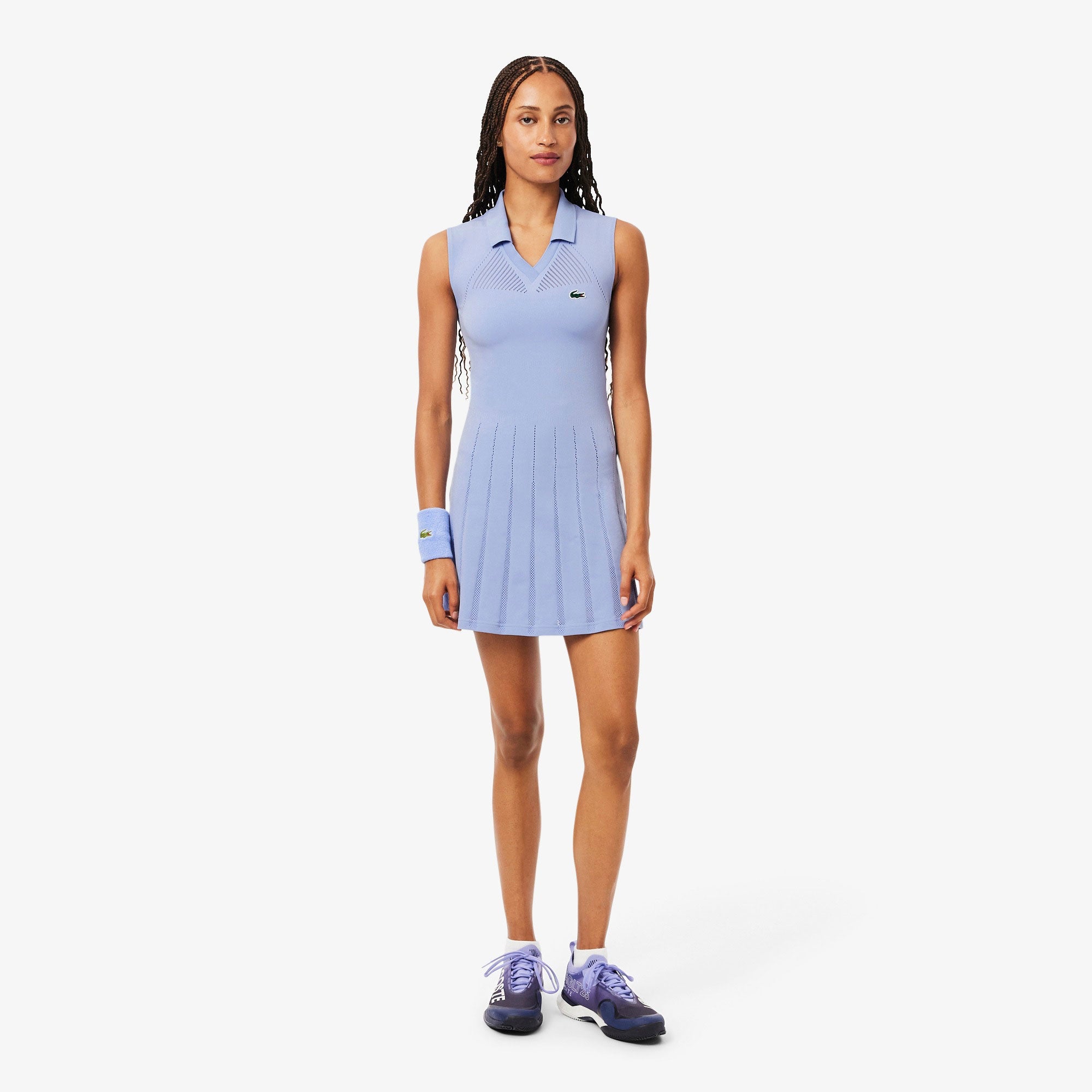 Lacoste Players Women's Ultra Dry Tennis Dress - Purple (1)