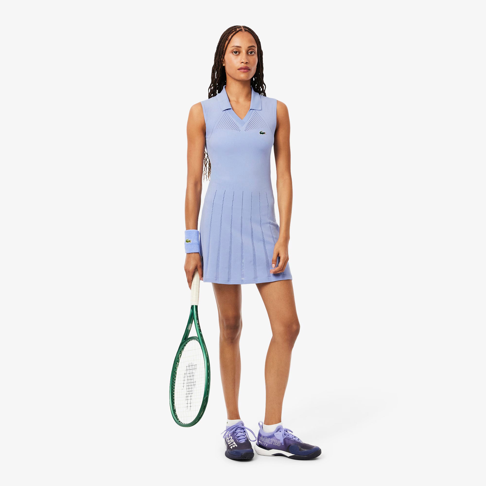 Lacoste Players Women's Ultra Dry Tennis Dress - Purple (3)