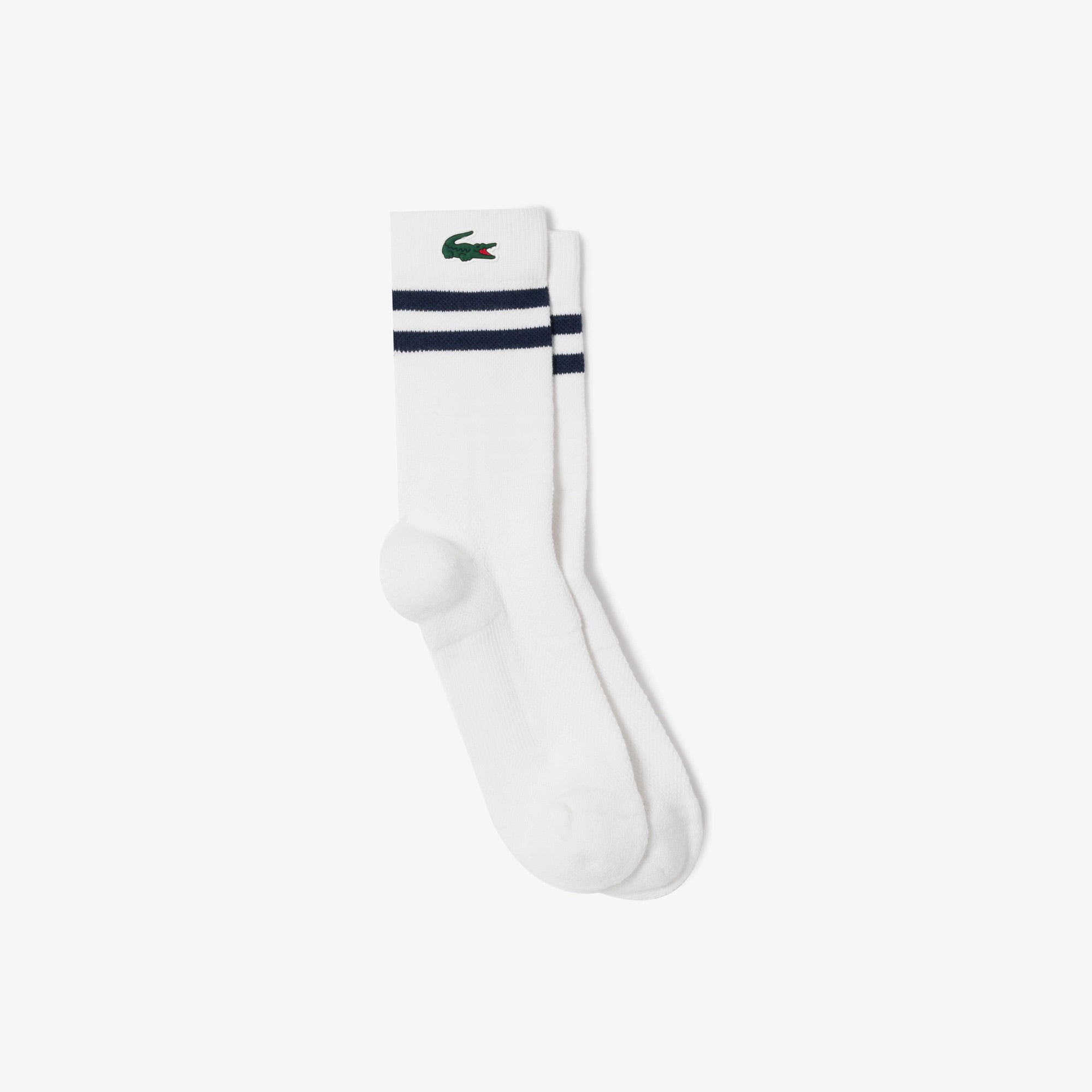 Lacoste Striped Tennis Socks 1 Pair - White (1)