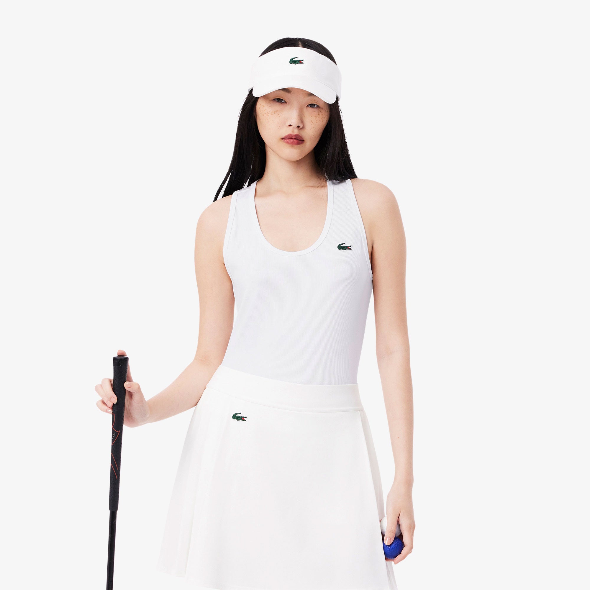 Lacoste Women's Ultra Dry Sport Tank Top - White (1)