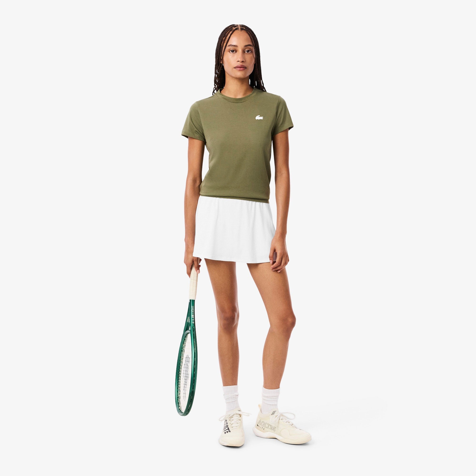 Lacoste Women's Ultra Dry Women's Tennis Skirt - White (1)