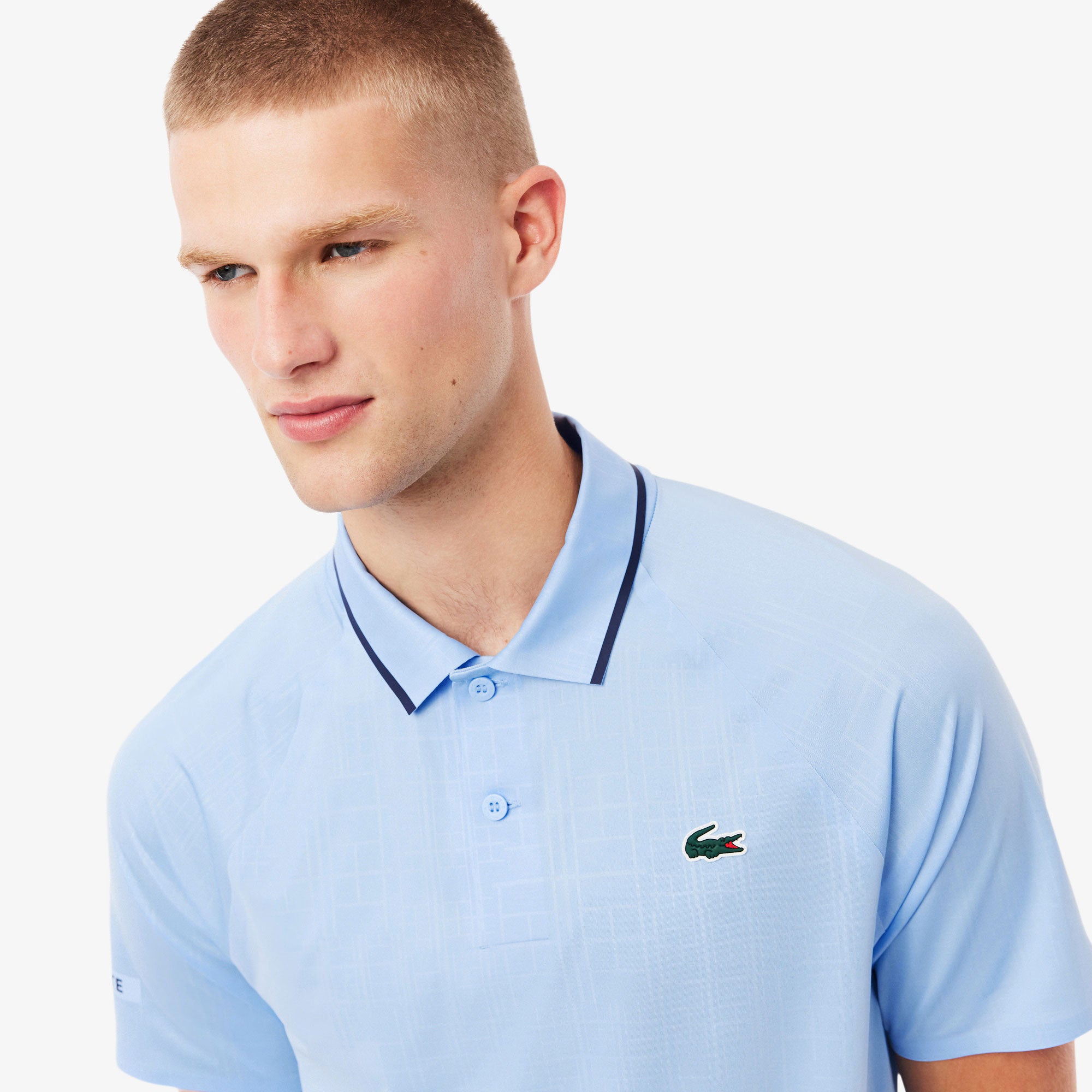Lacoste x Novak Djokovic Men's On-Court Seamless Tennis Polo - Blue (3)