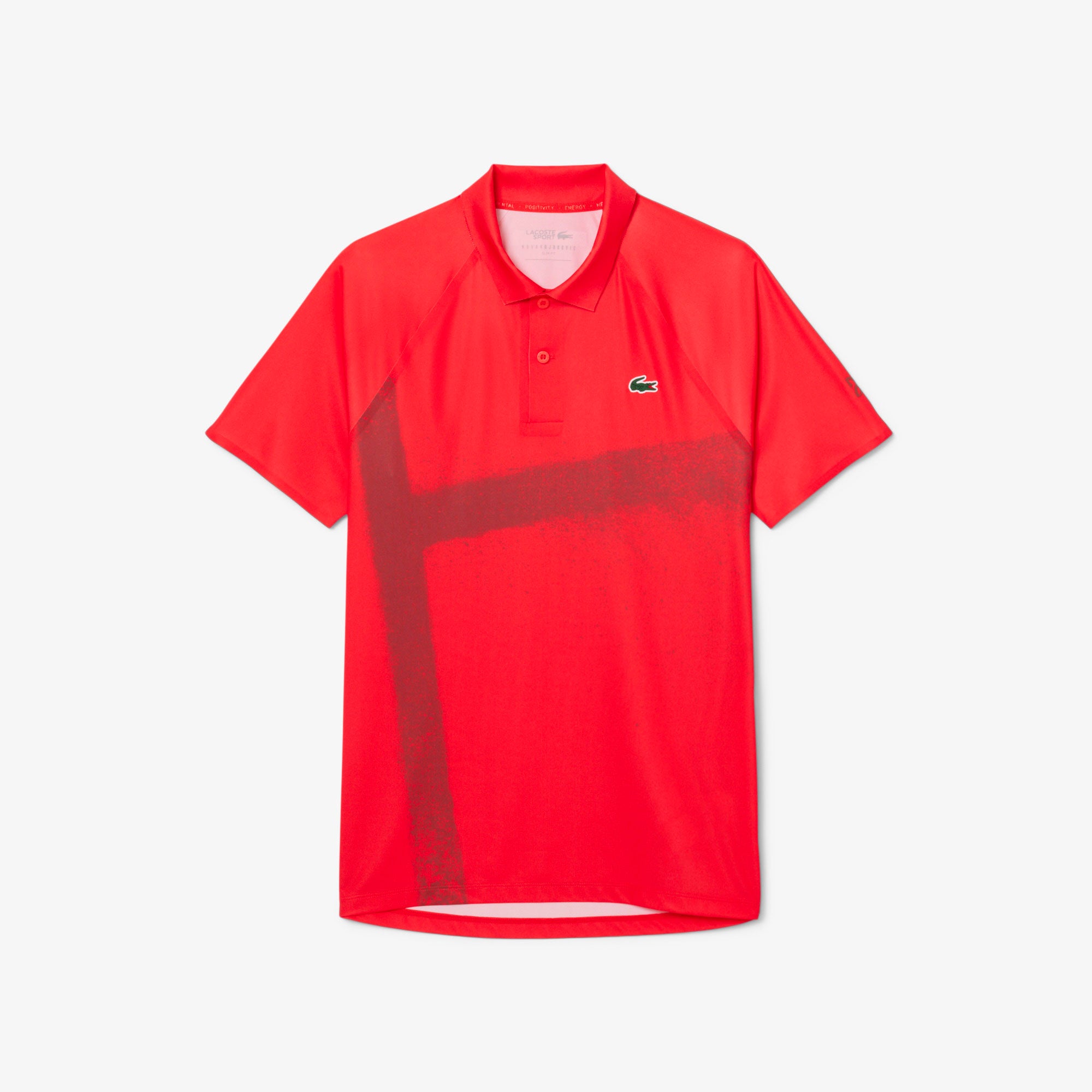 Lacoste x Novak Djokovic Men's On Court Ultra Dry Tennis Polo - Red (3)