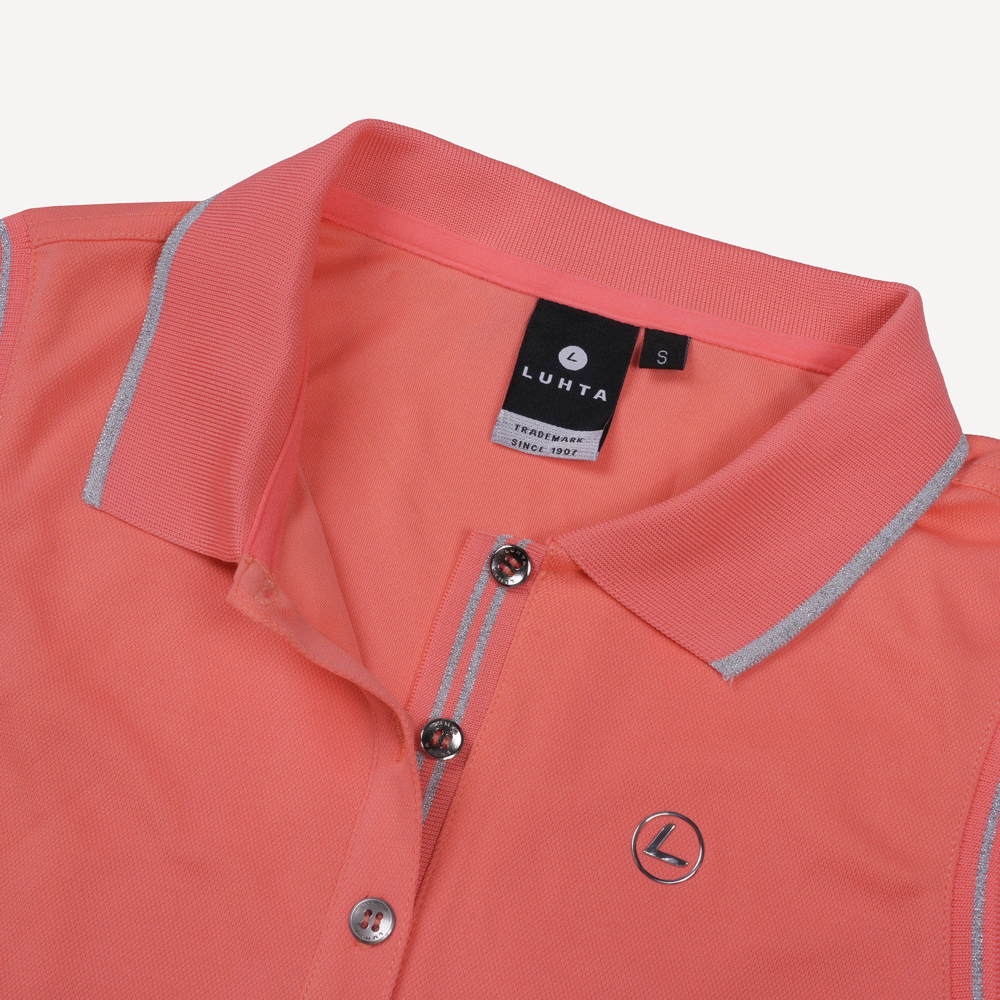 Luhta Kivisaari Women's Sleeveless Tennis Polo - Coral (3)