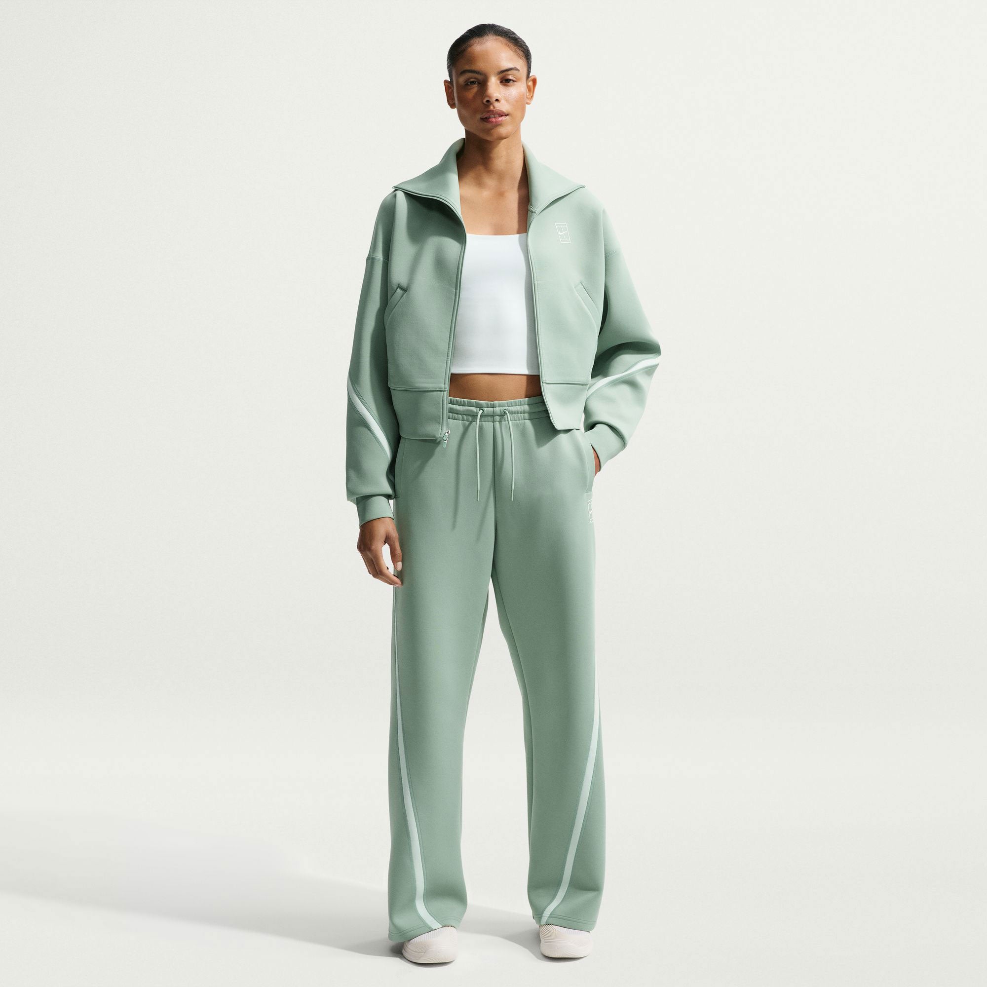 Nike Advantage Women's Dri-FIT Full-Zip Tennis Jacket - Green (4)