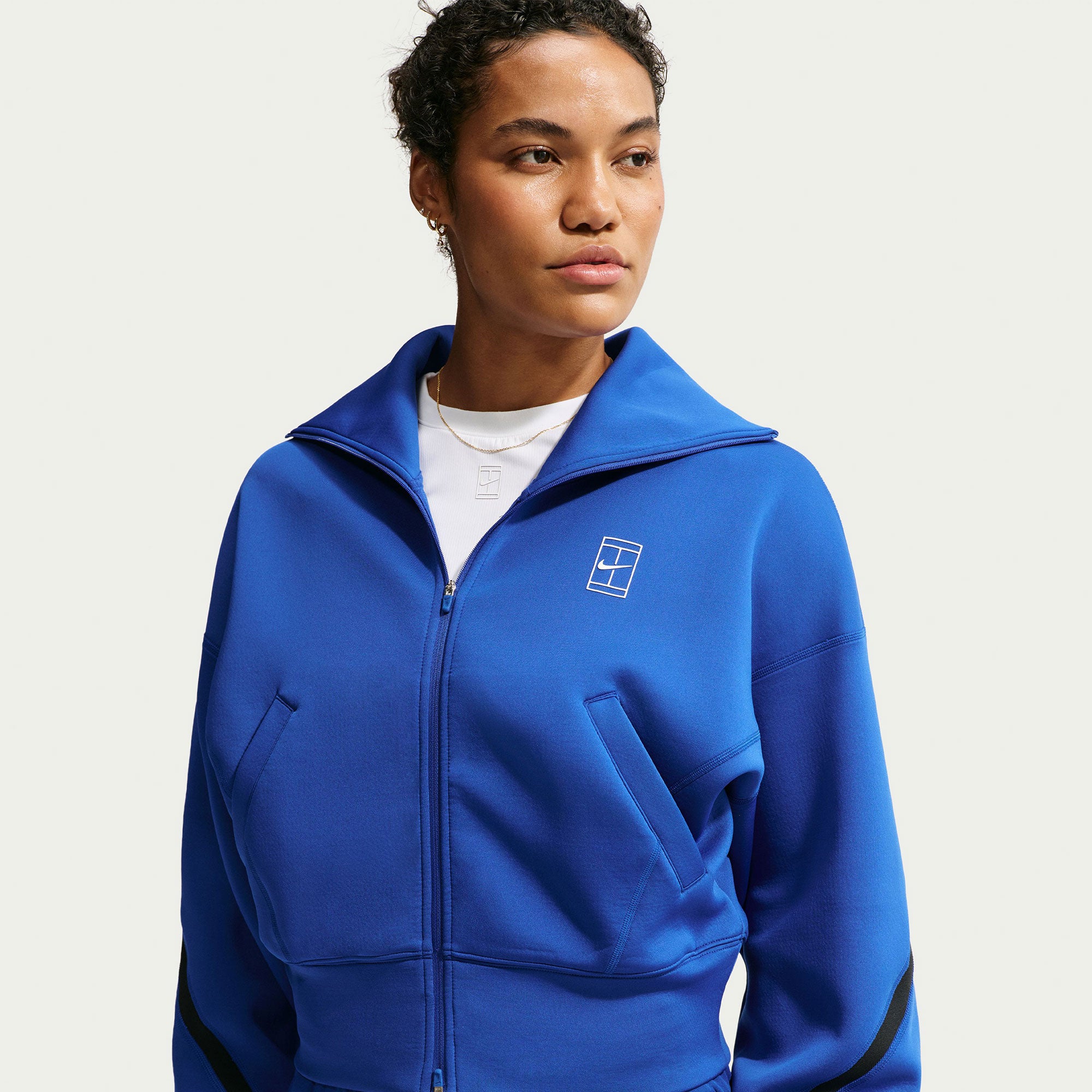 Nike Advantage Women's Dri-FIT Full-Zip Tennis Jacket - Blue (1)