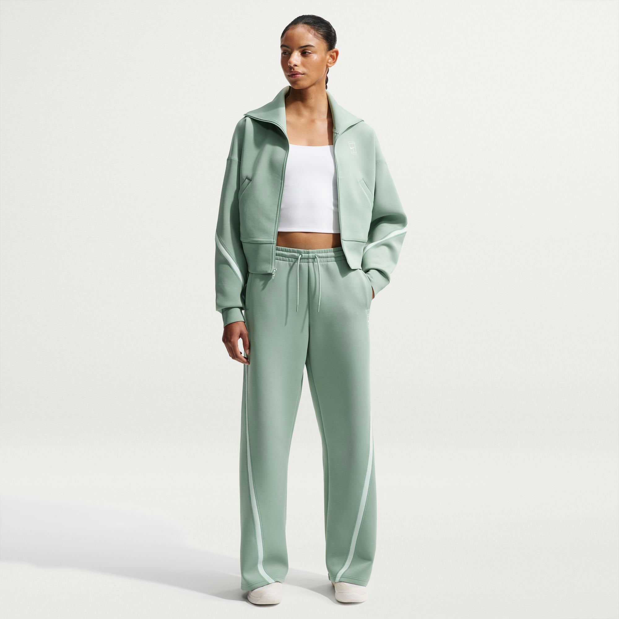 Nike Advantage Women's Dri-FIT Mid-Rise Tennis Pants - Green