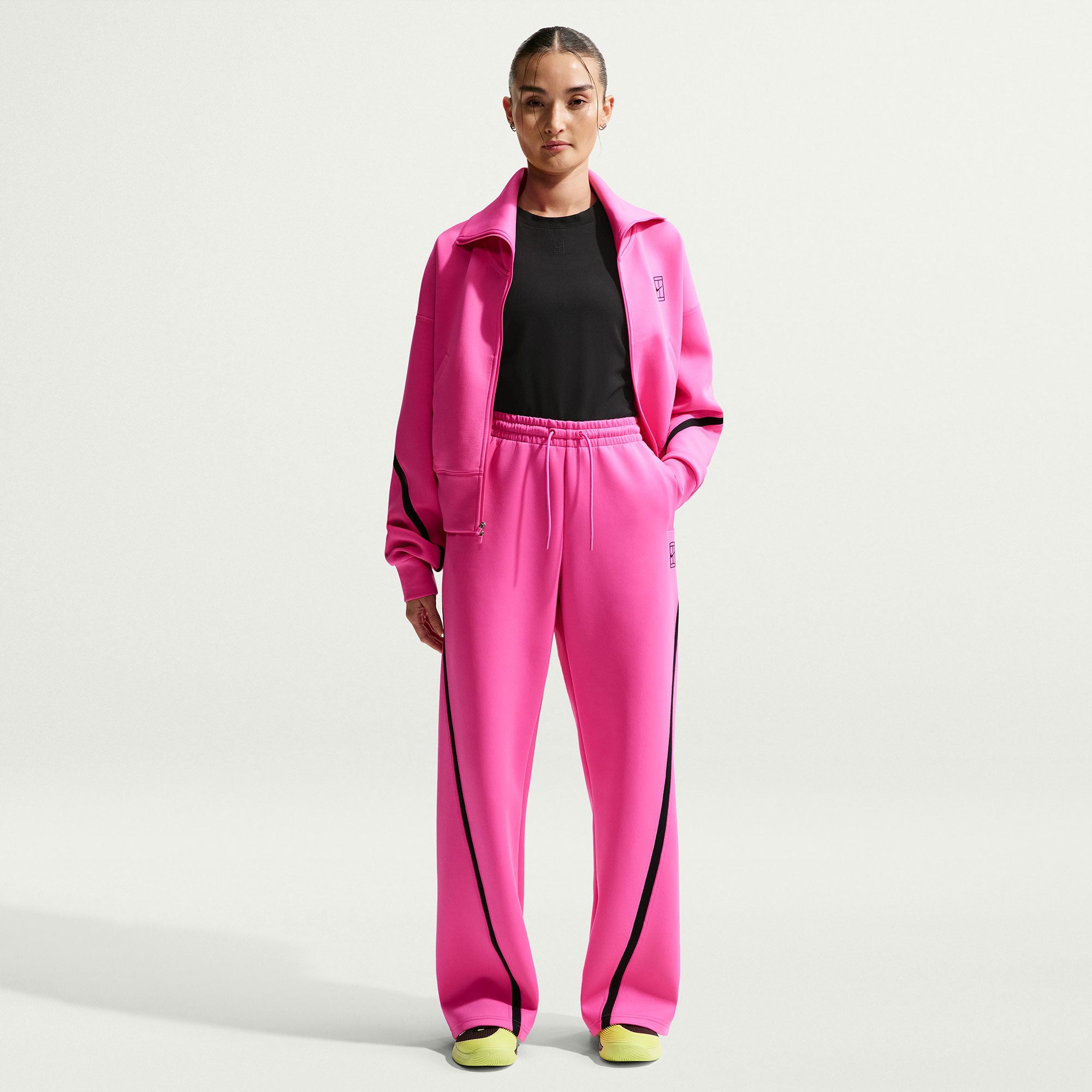 Nike Advantage Women's Dri-FIT Mid-Rise Tennis Pants - Pink