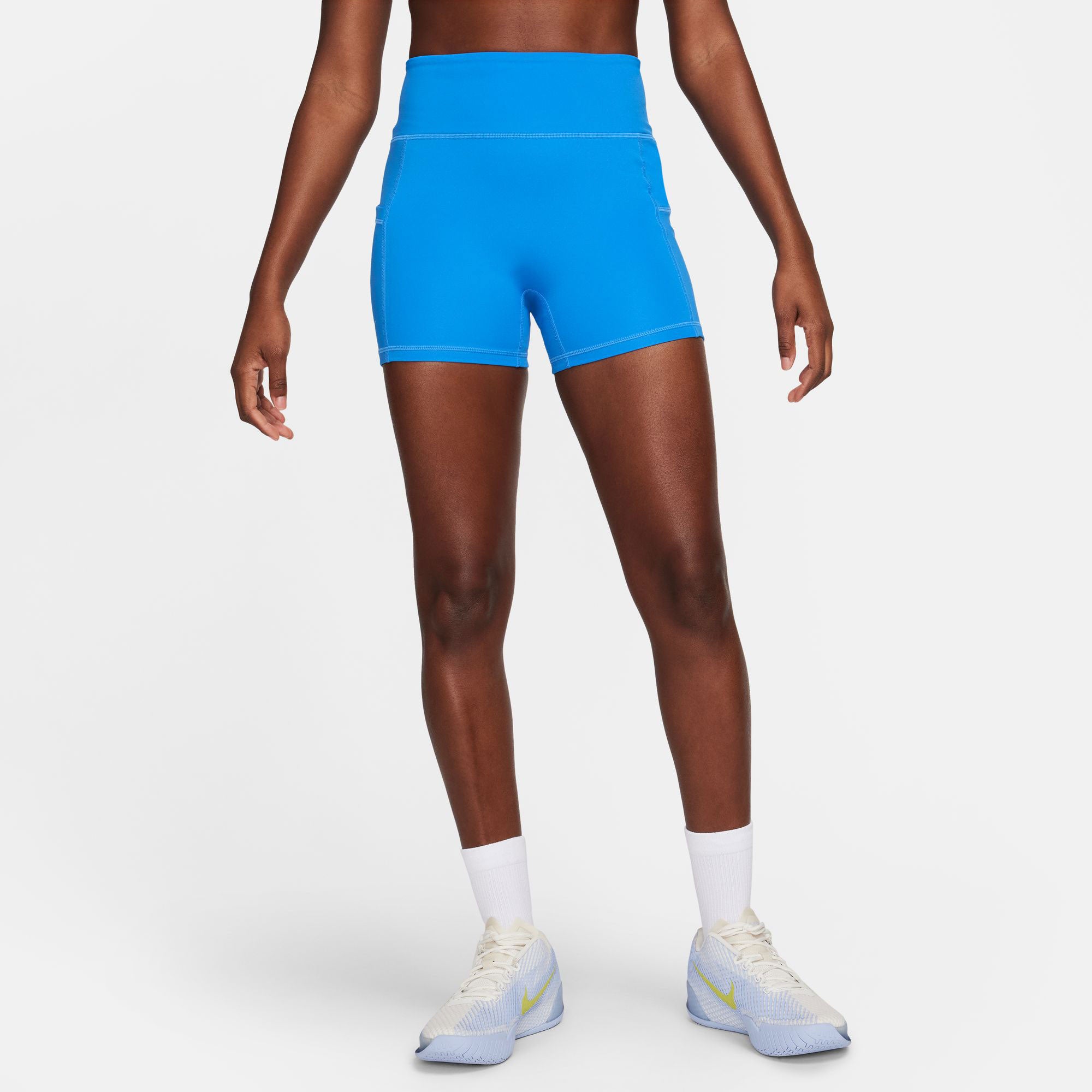 nike womens shorts blue