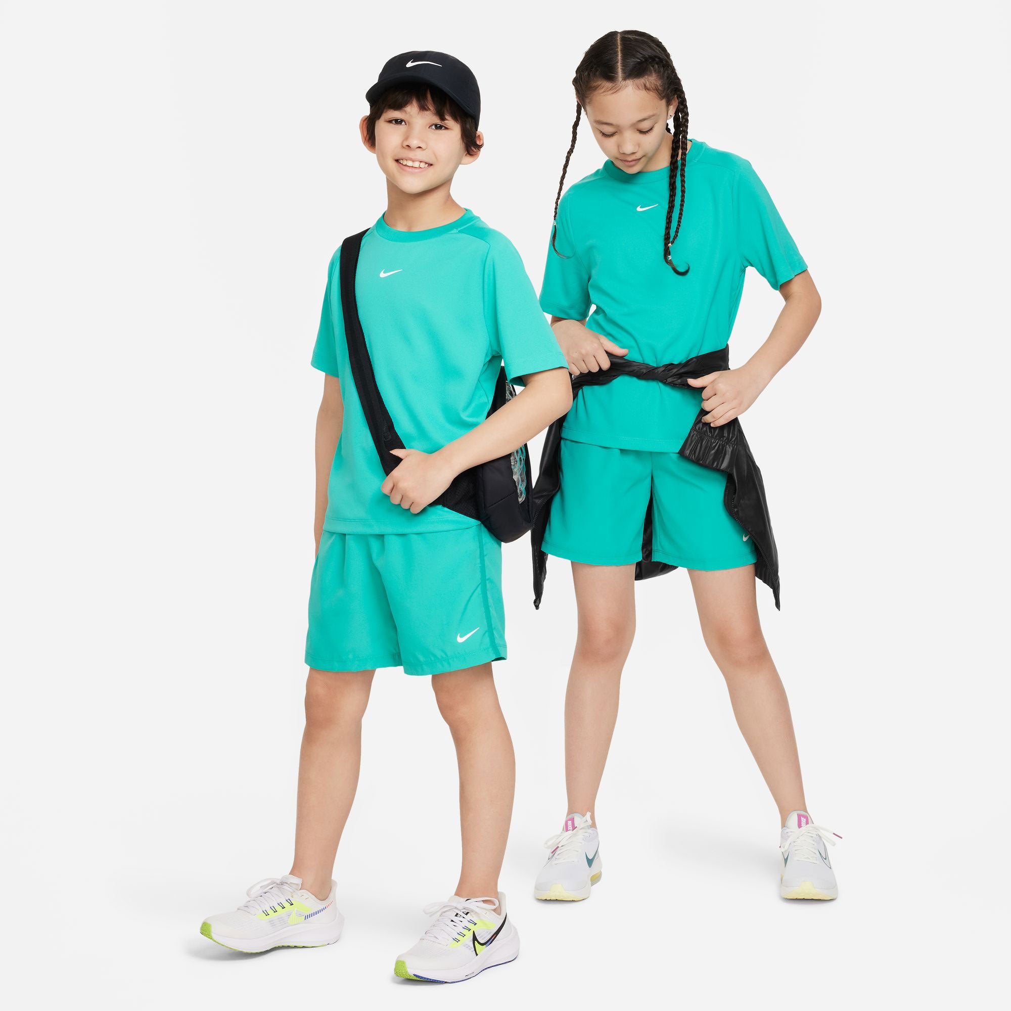 Nike Dri-FIT Multi Boys' Short Sleeve Shirt Green (4)