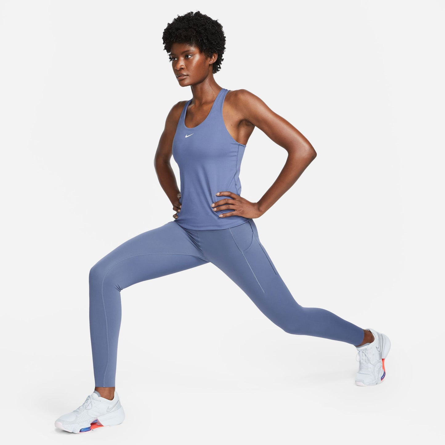 Nike Dri-FIT Swoosh Women's Bra Tank Blue (6)