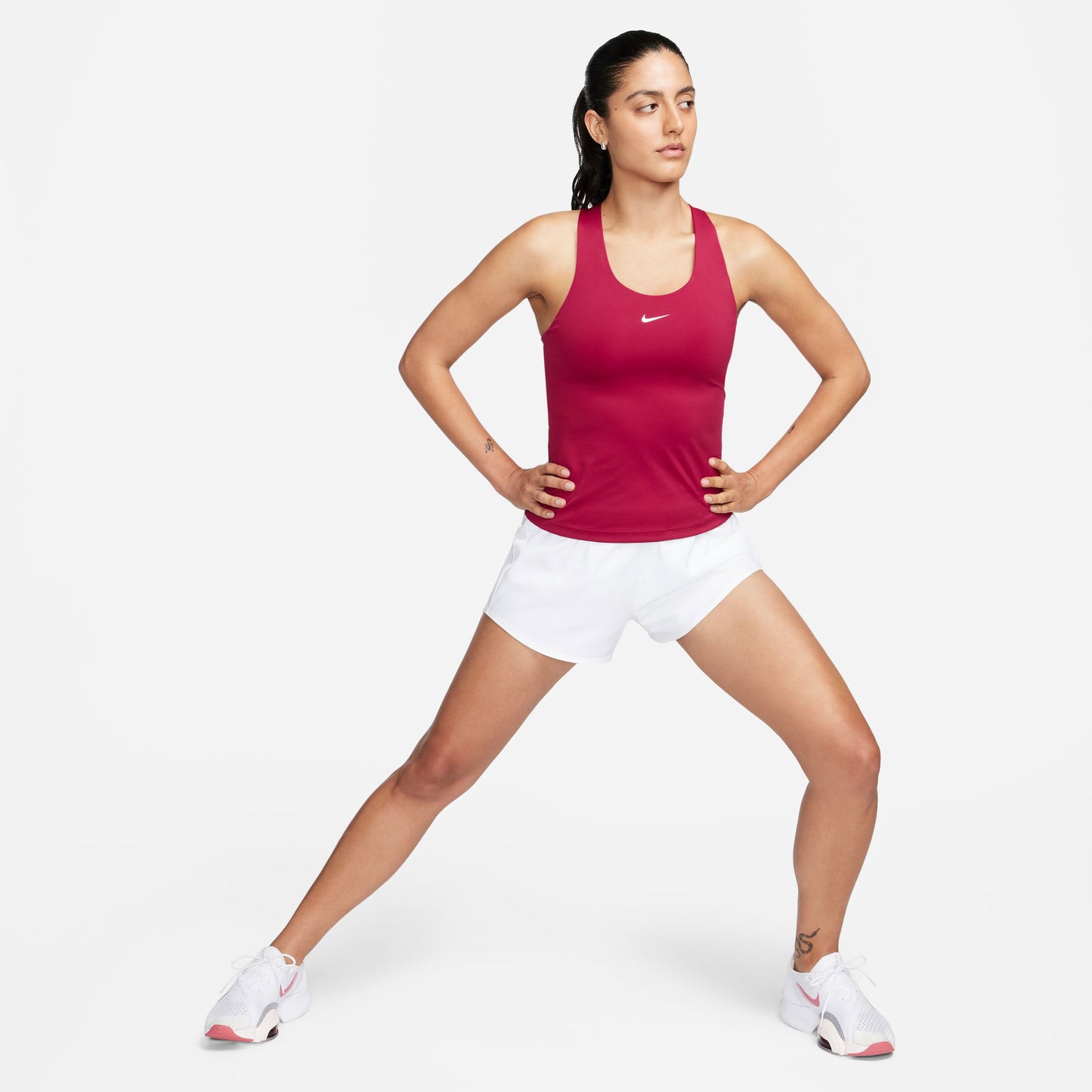Nike Dri-FIT Swoosh Women's Bra Tank Red (6)
