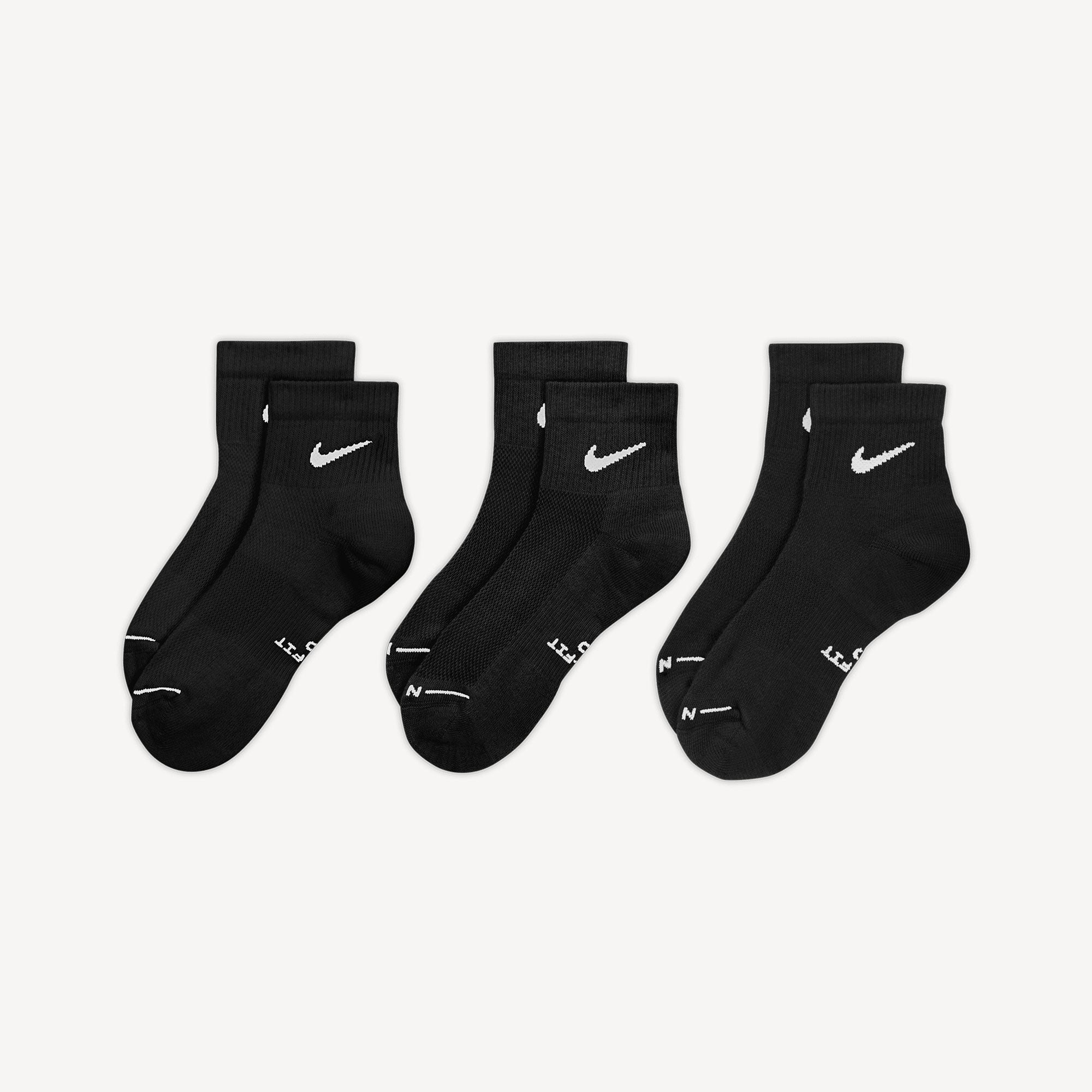 Nike Everyday Elevated Ankle Socks - Black (2)