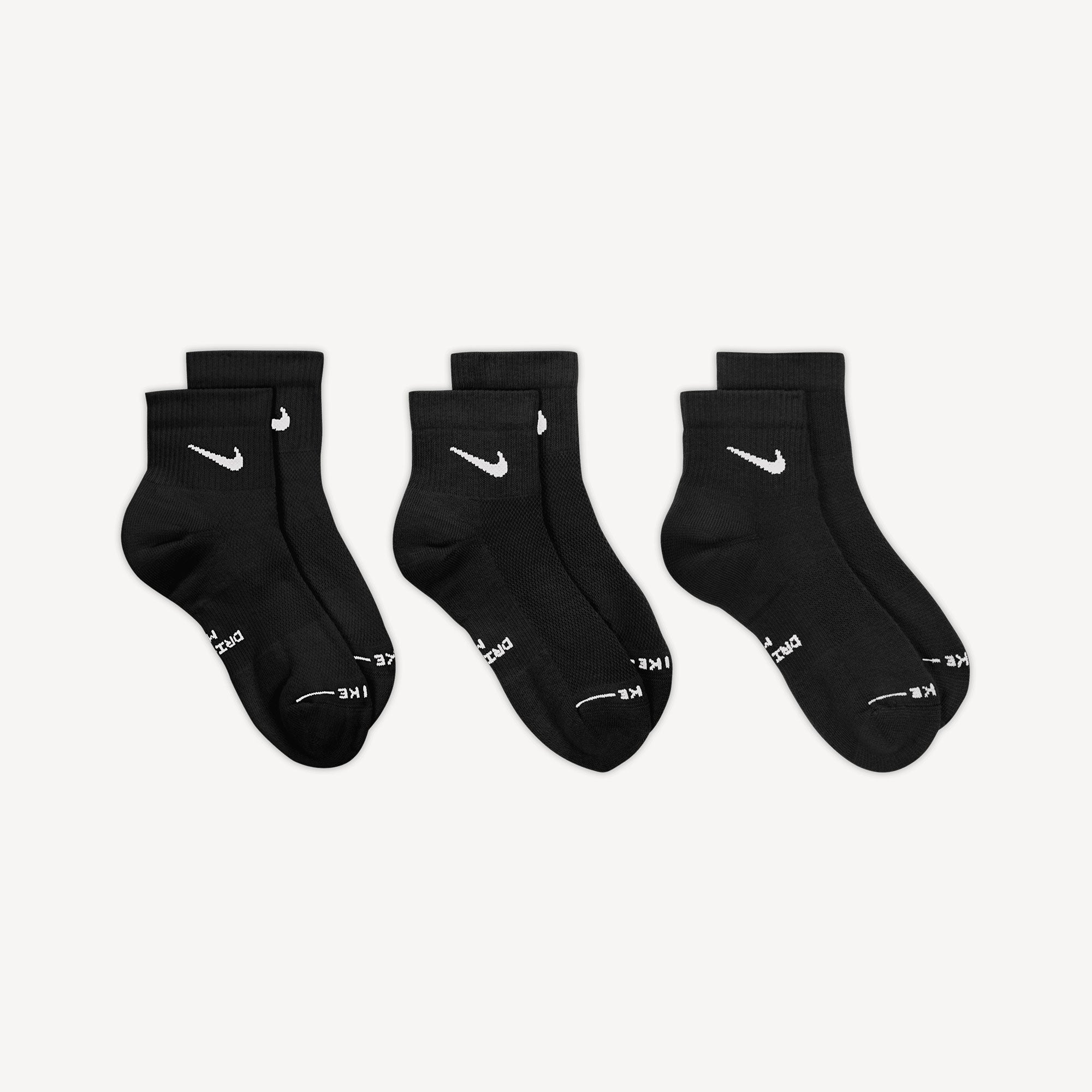 Nike Everyday Elevated Ankle Socks - Black (3)