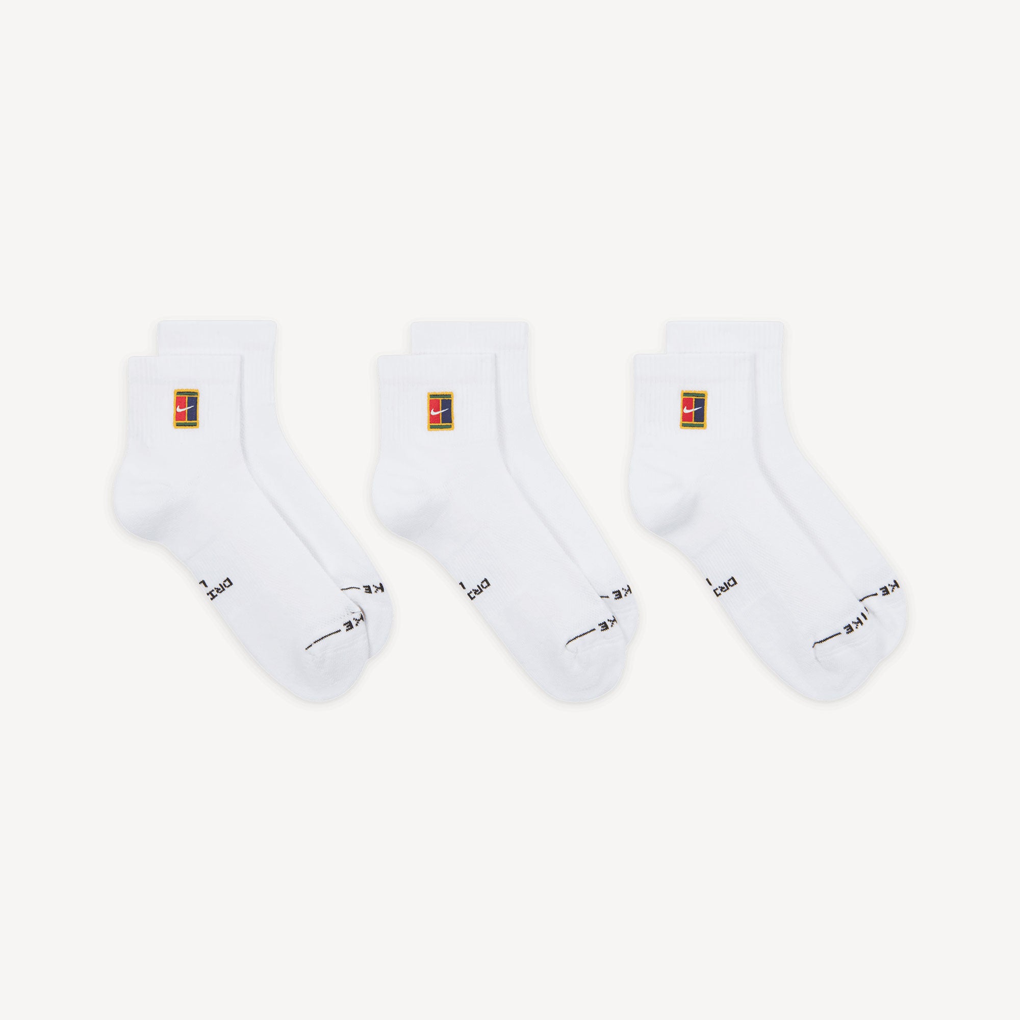 NikeCourt Everyday Elevated Tennis Ankle Socks - White (3)