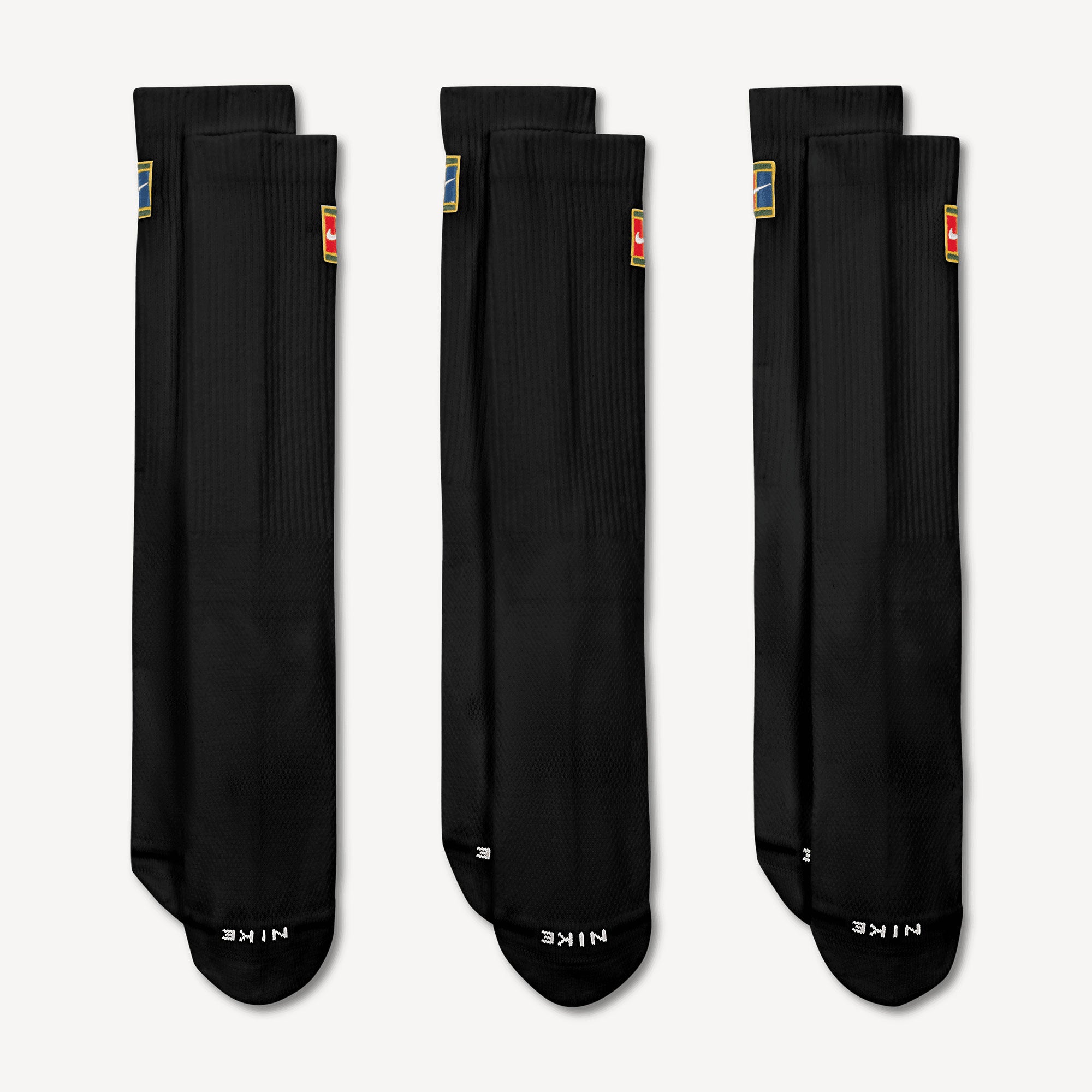 Nike Everyday Elevated Tennis Crew Socks - Black (2)