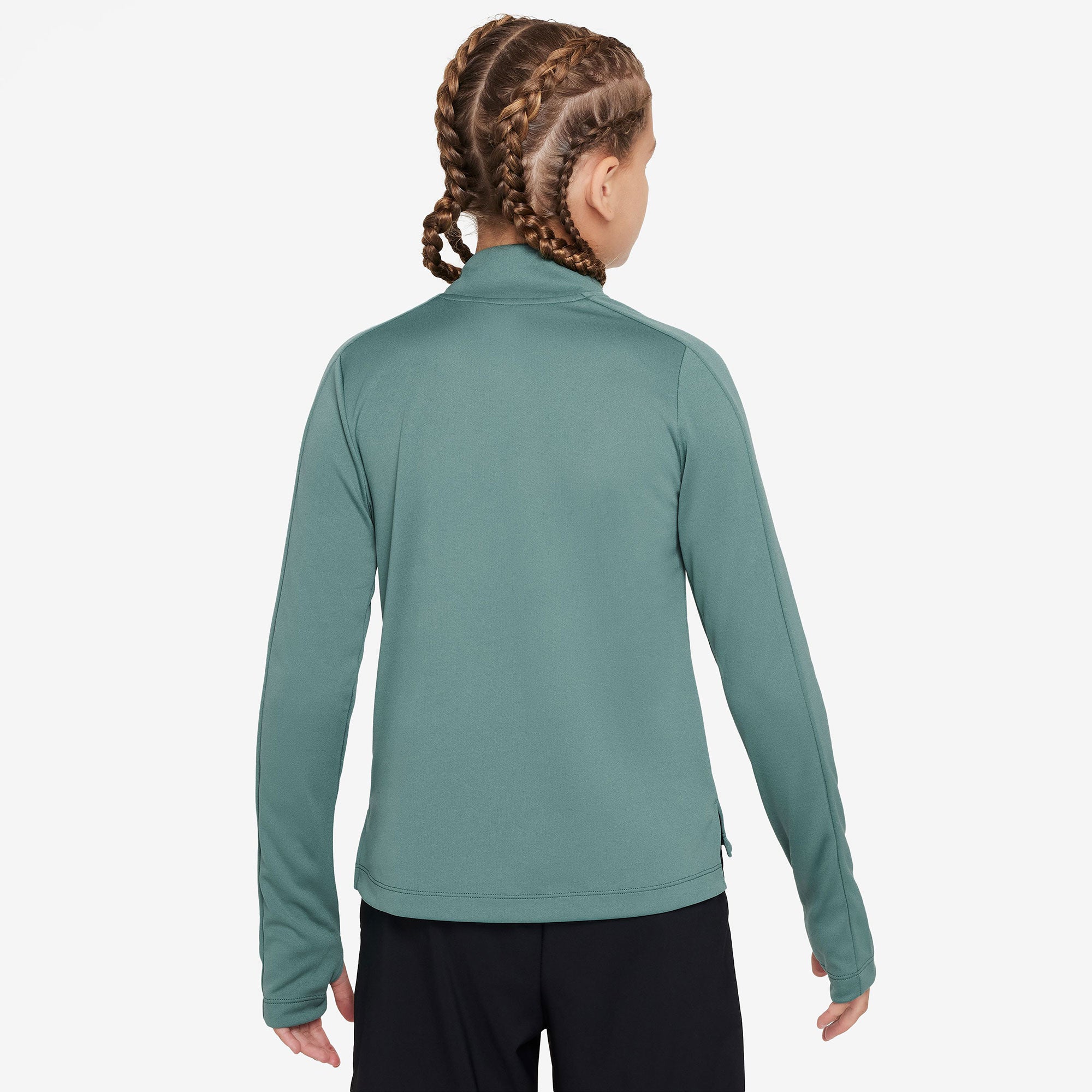 Nike Girls' Dri-FIT Half-Zip LS Top - Green (2)