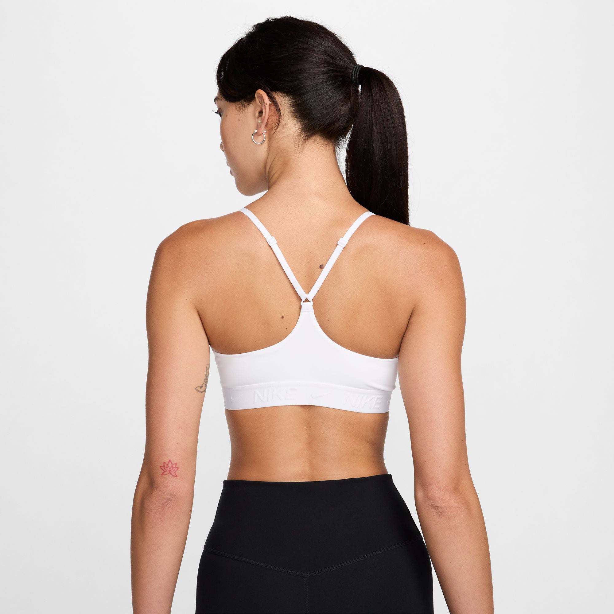 Nike Indy Women's Dri-FIT Padded Sports Bra - White (2)